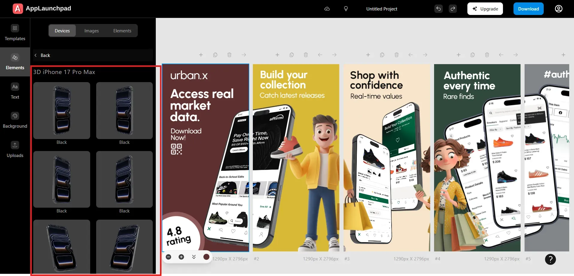 3D devices on AppLaunchpad