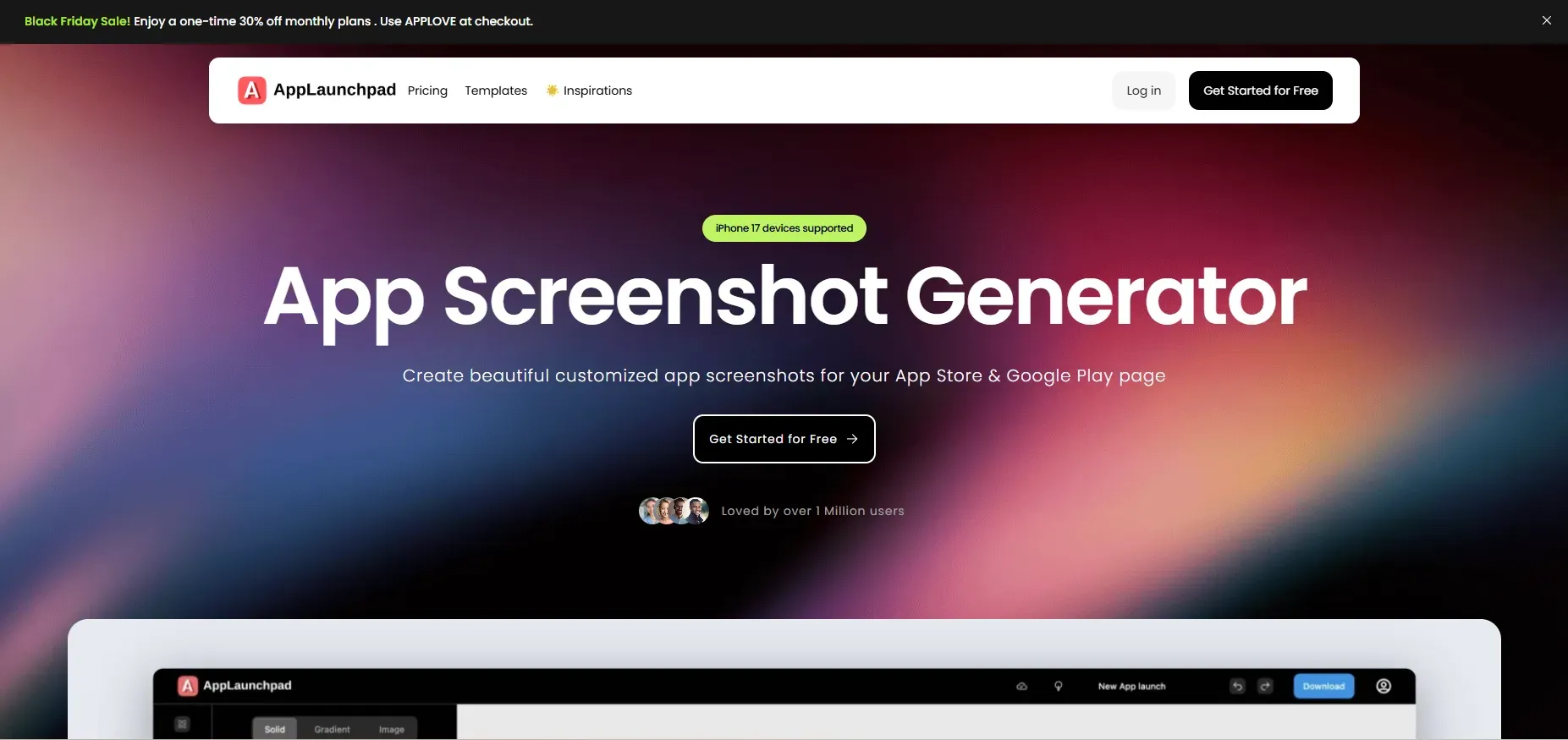 AppLaunchpad landing page