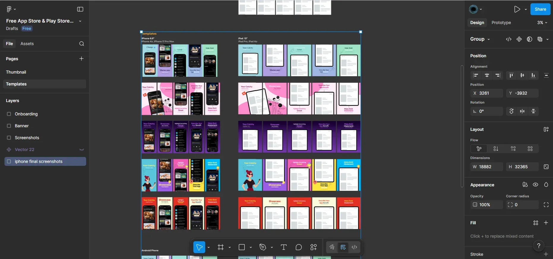 Using design sotware to create app store screenshots