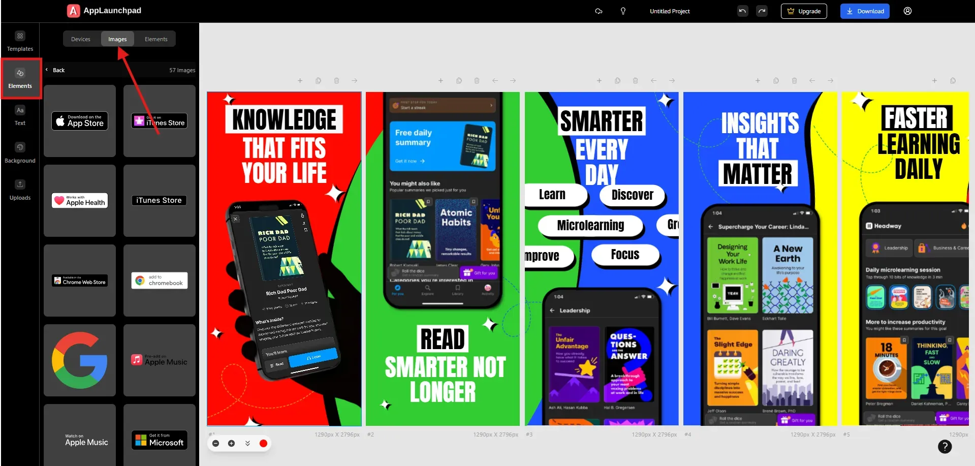 Add App Store and Google Play Store badge
