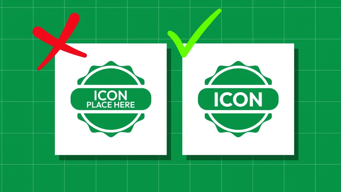 Adding too much text