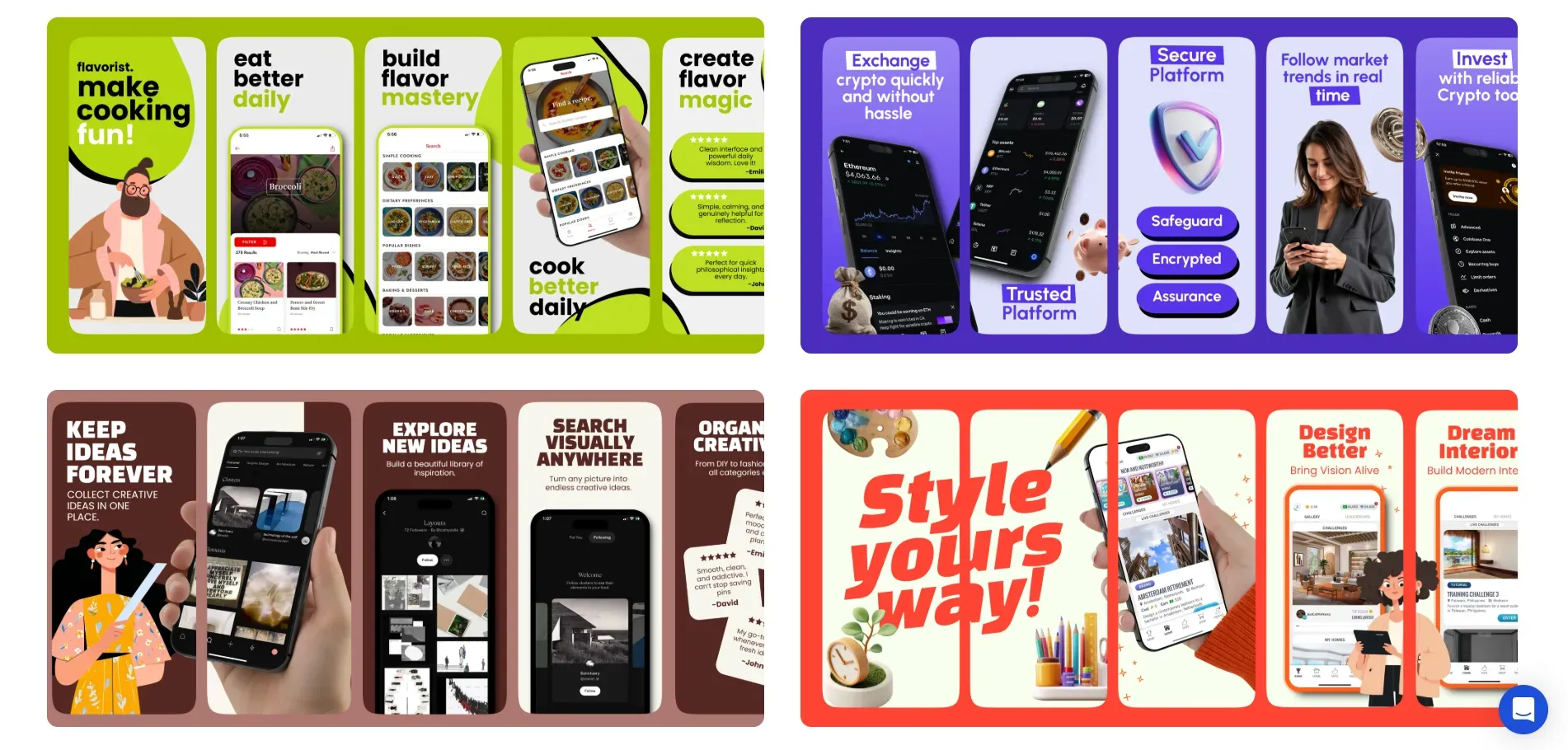 AppLaunchpad app screenshot templates