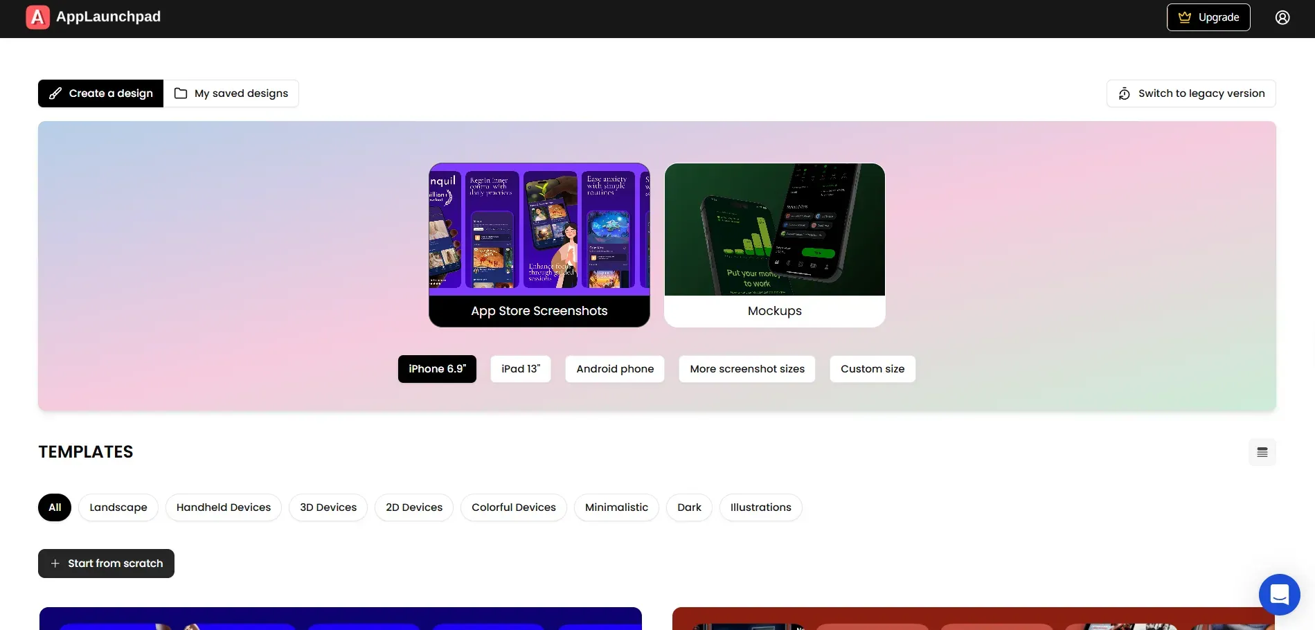 Homepage preview of Applaunchpad