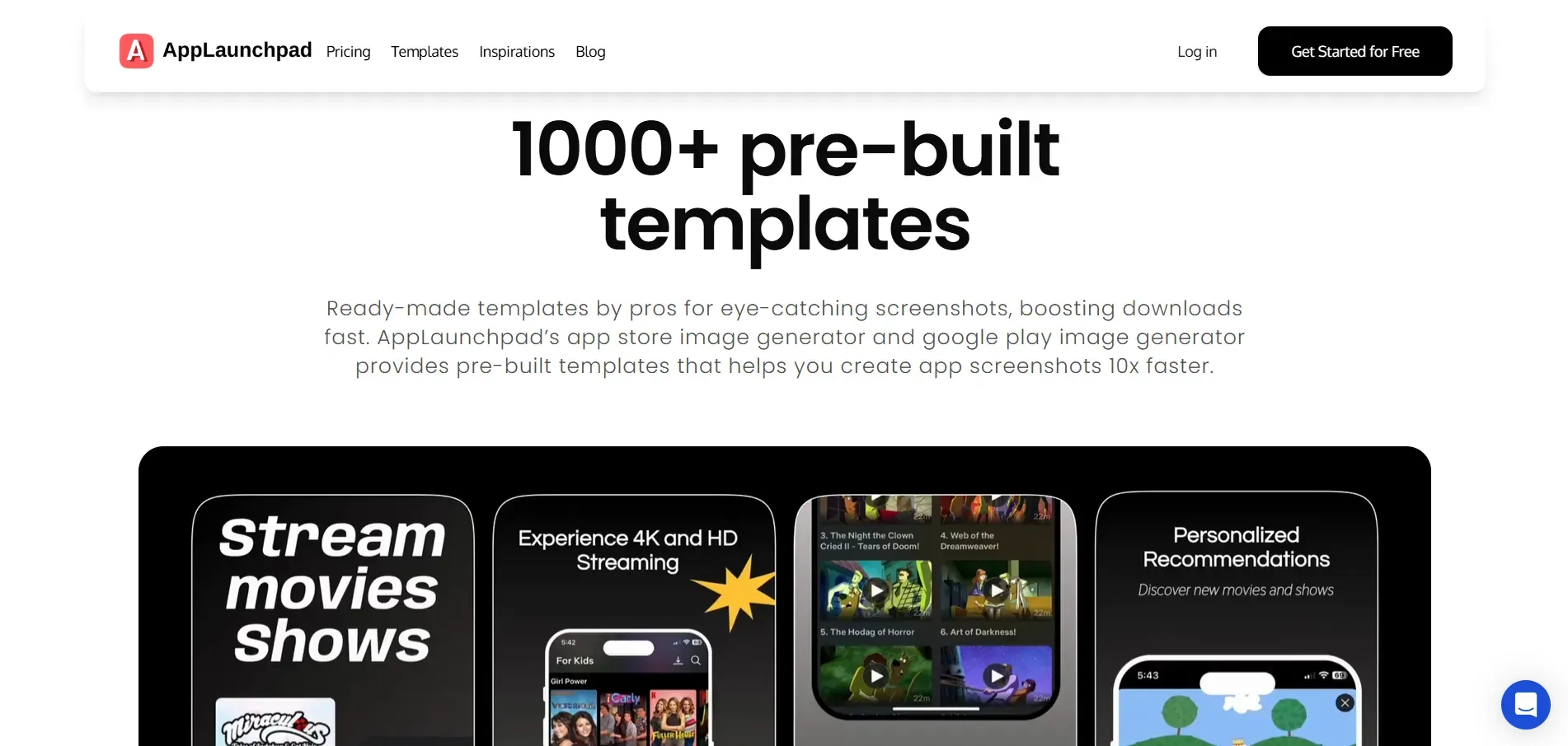 AppLaunchpad 1000+ pre-built templates