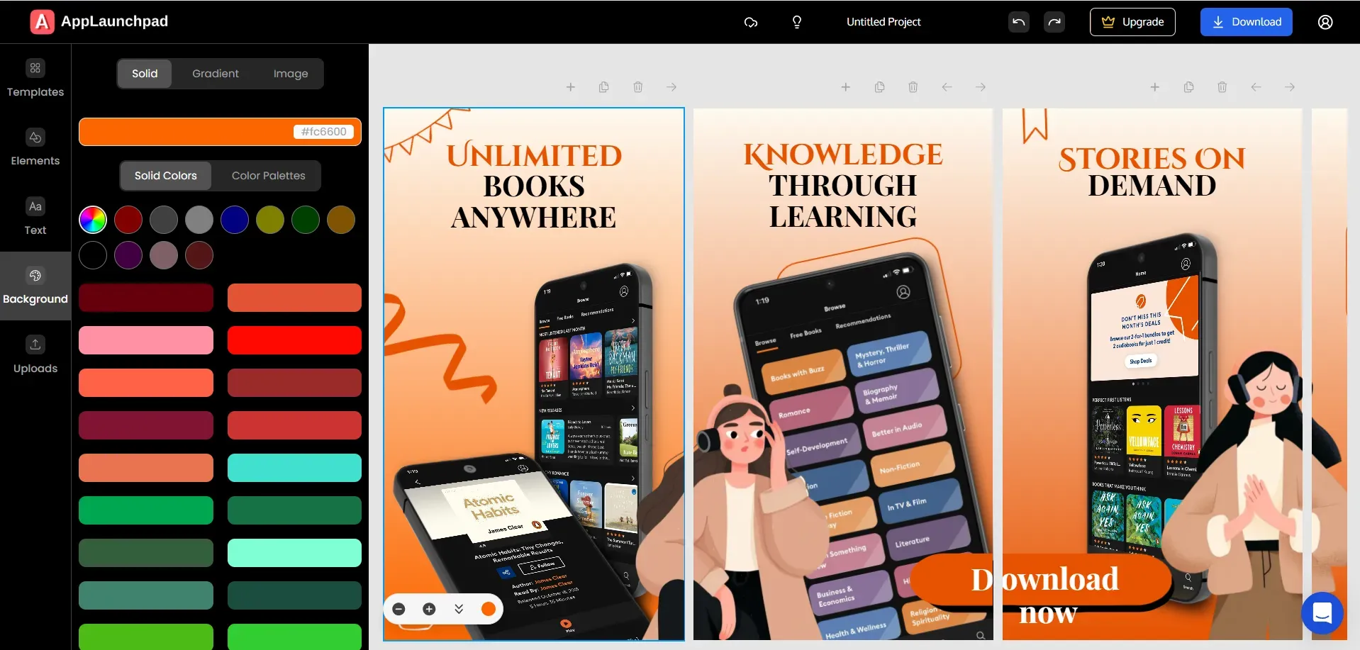 AppLaunchpad screenshot generator interface