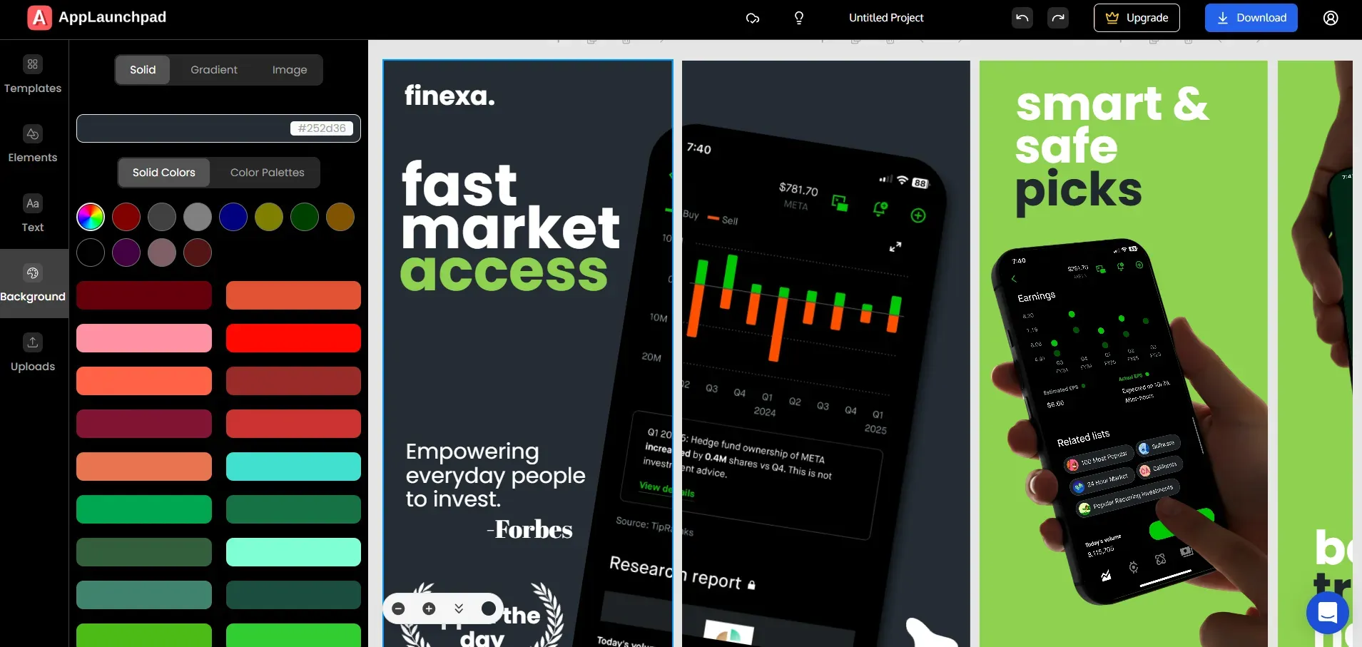 AppLaunchpad panoramic app screenshot