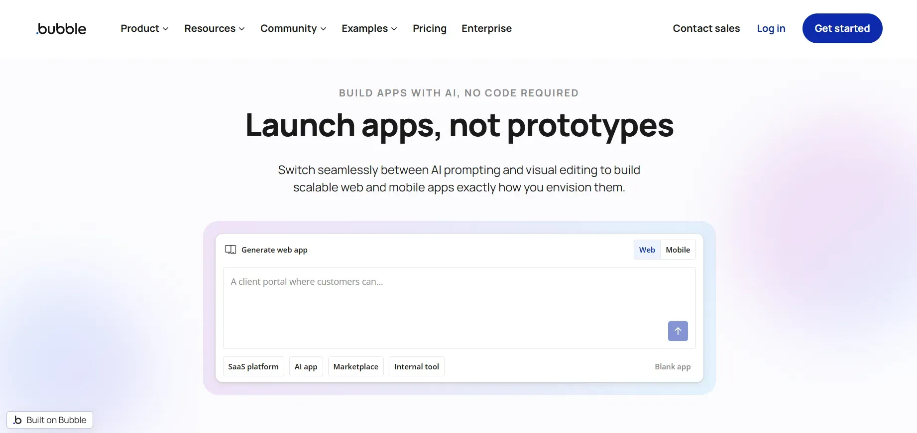 Bubble AI App Builder