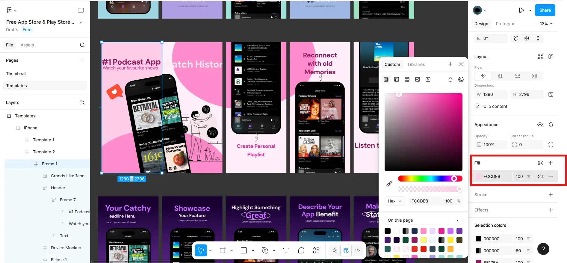 Customize Background Color For App Store Screenshots