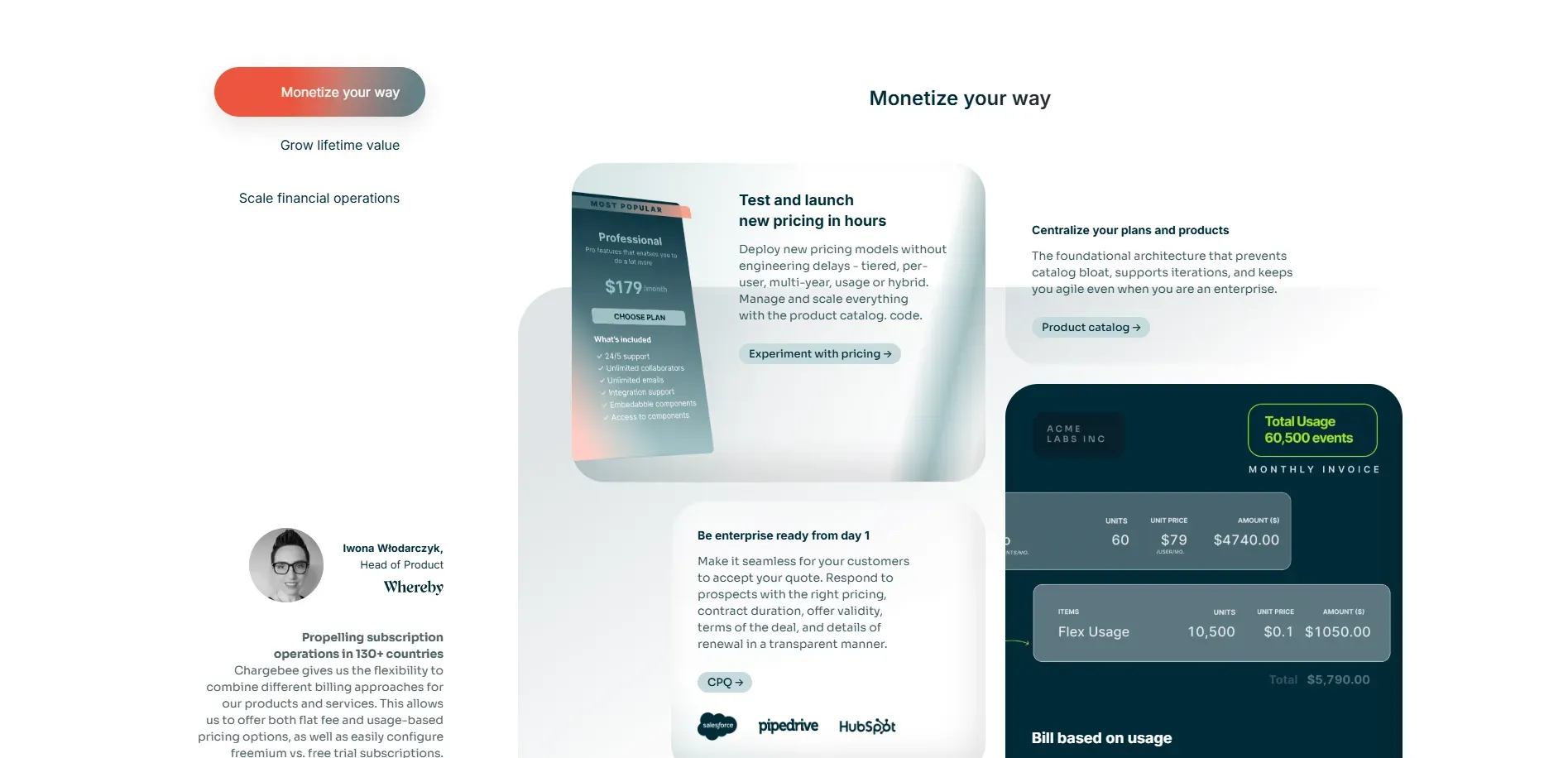 Chargebee in-app payments tool