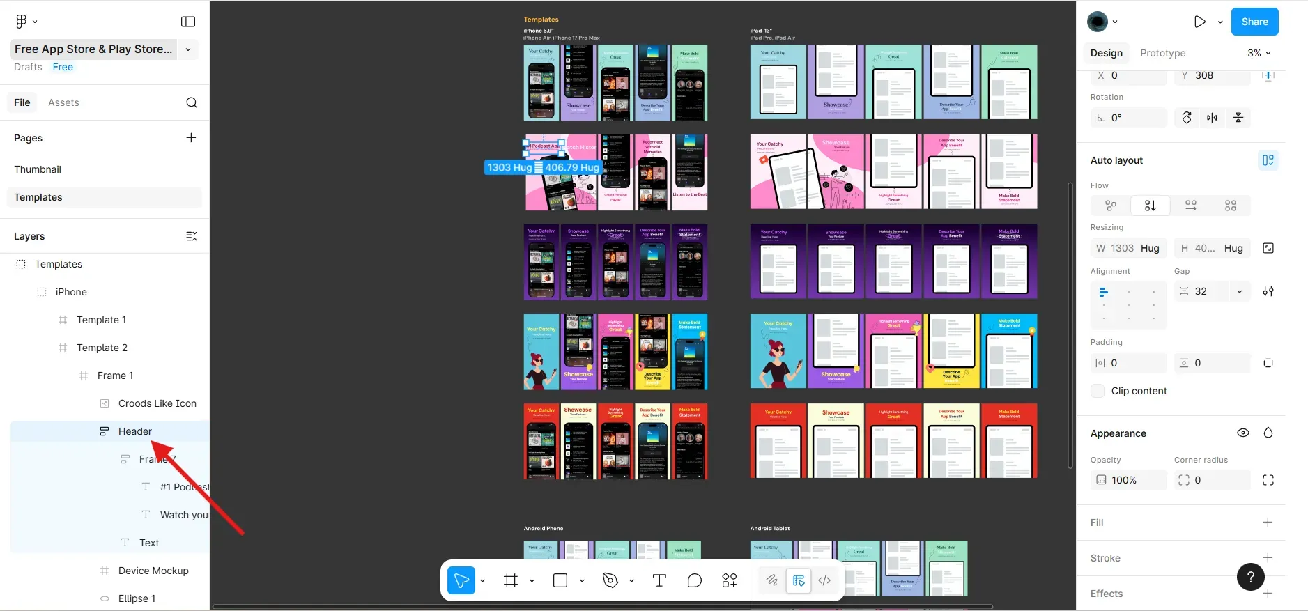 Edit Header Text For App Store Screenshots In Figma
