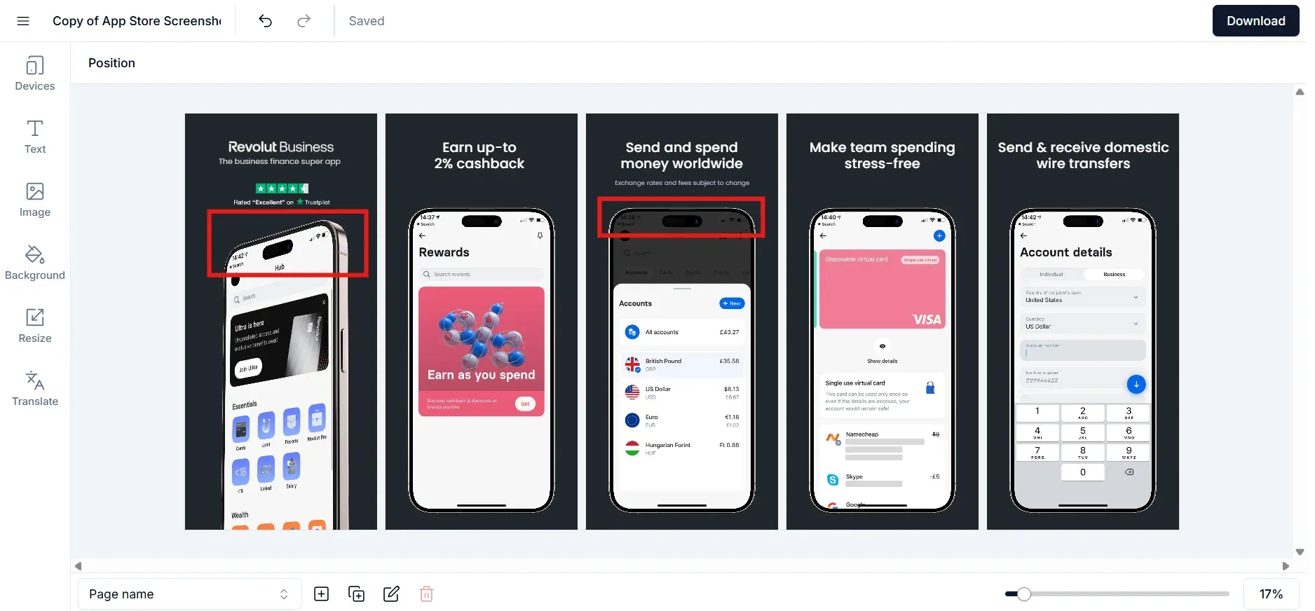 Distorted device frames on screenshots.pro