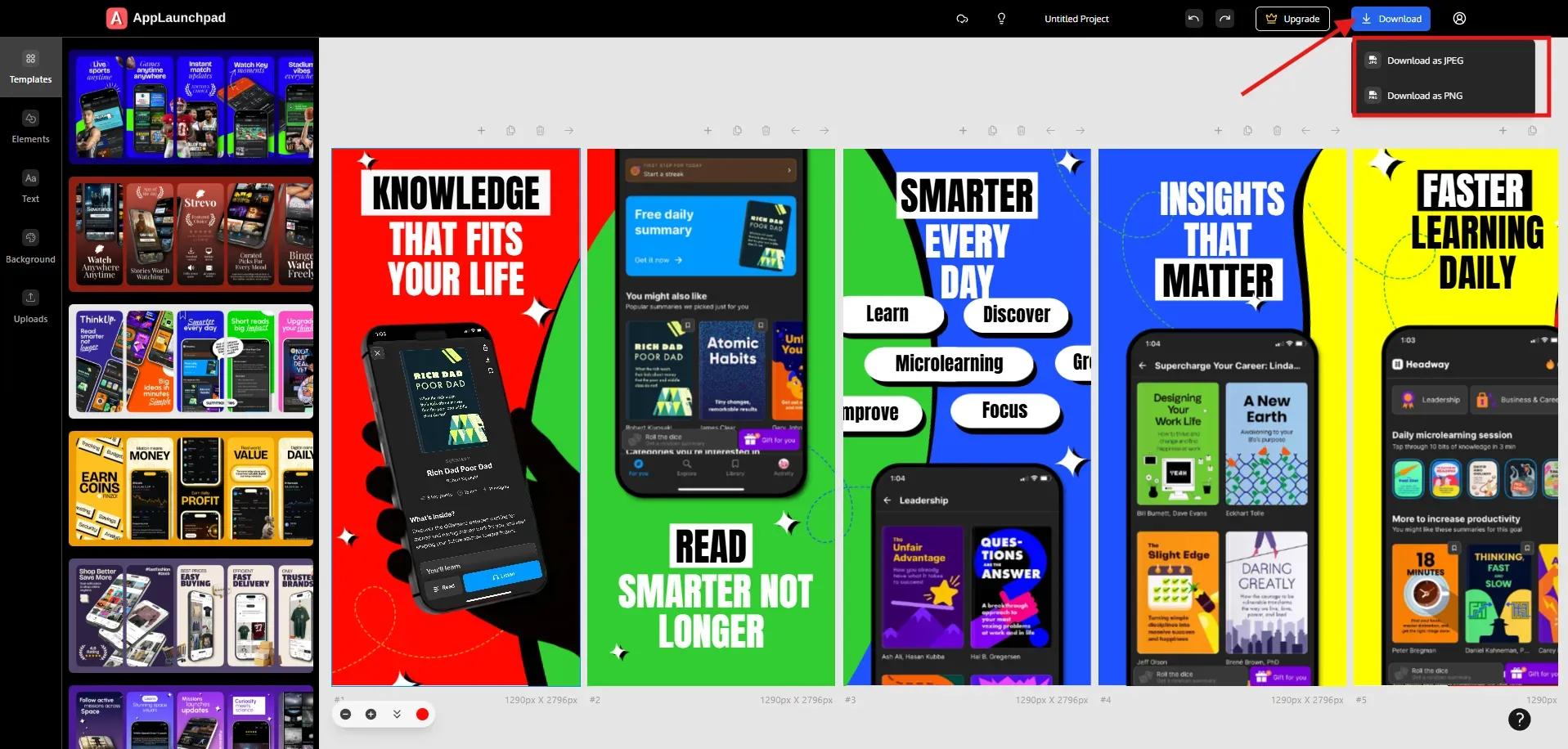 Download the final screenshots