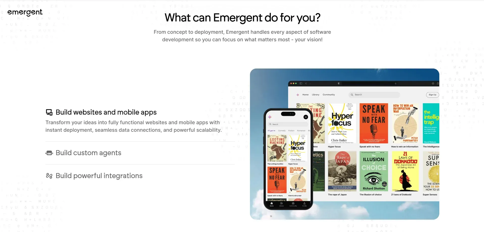 Emergent AI app builder
