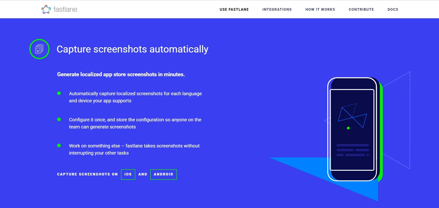 Fastlane snapshot screenshot capture tool