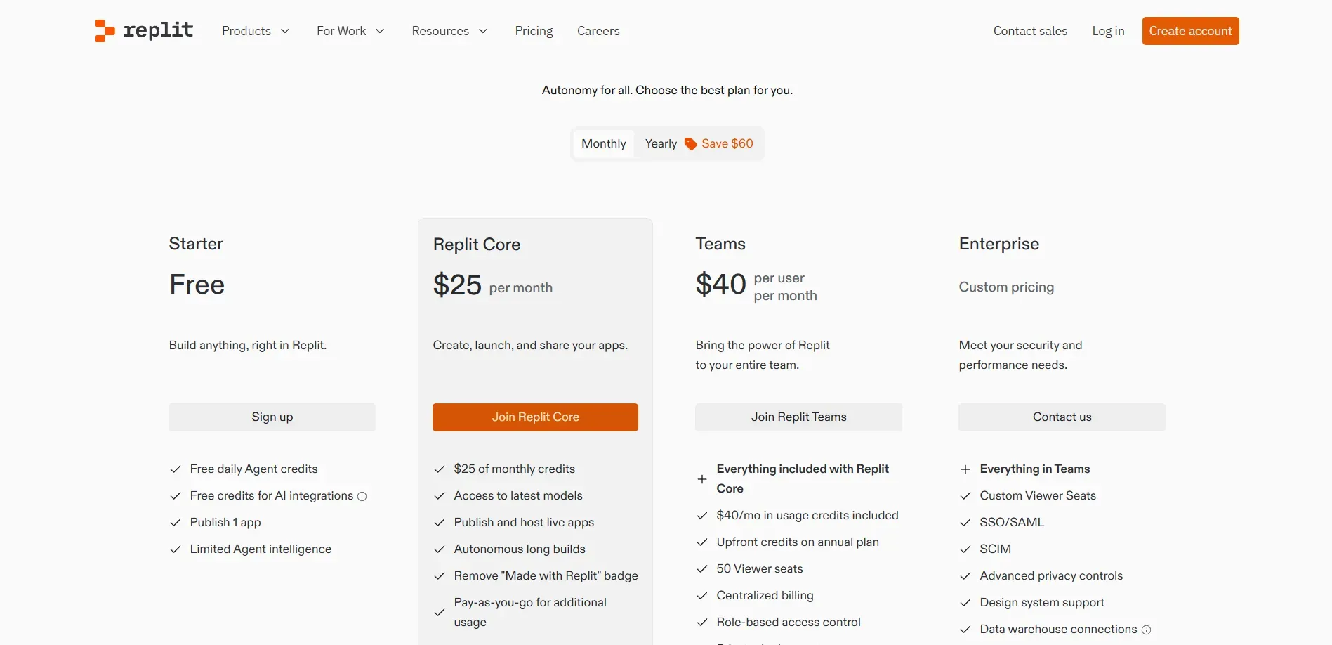 Replit Pricing Plans