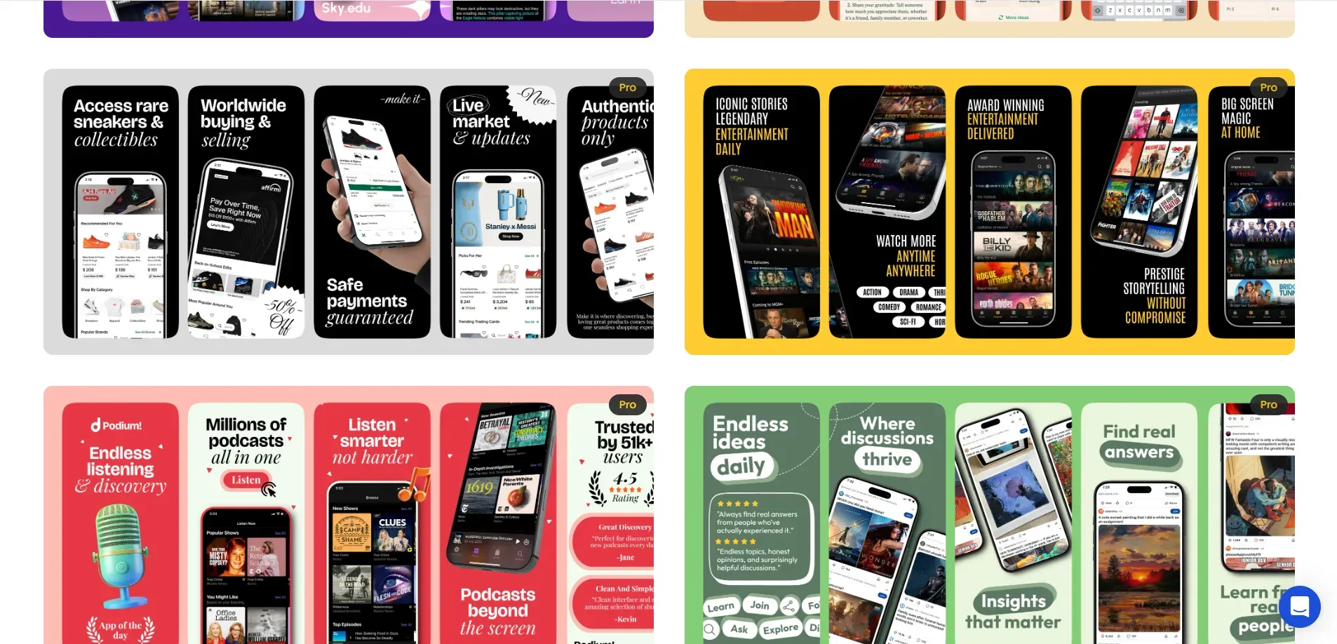 Select a Google Play Store screenshot template