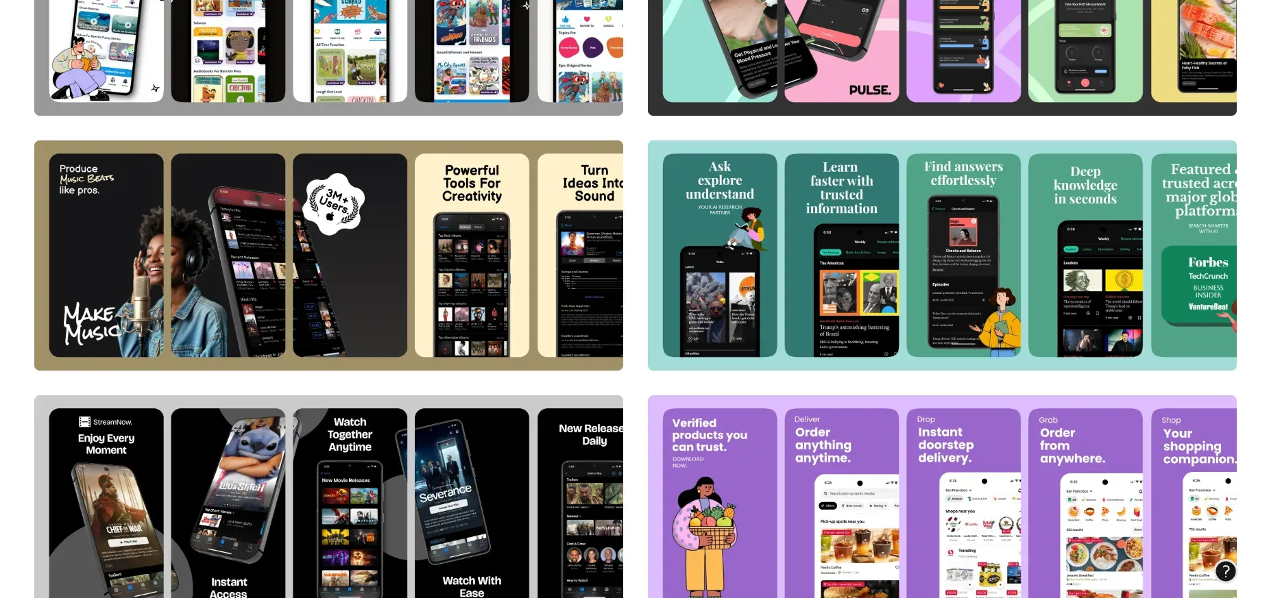 Select a pre-designed play store screenshot template