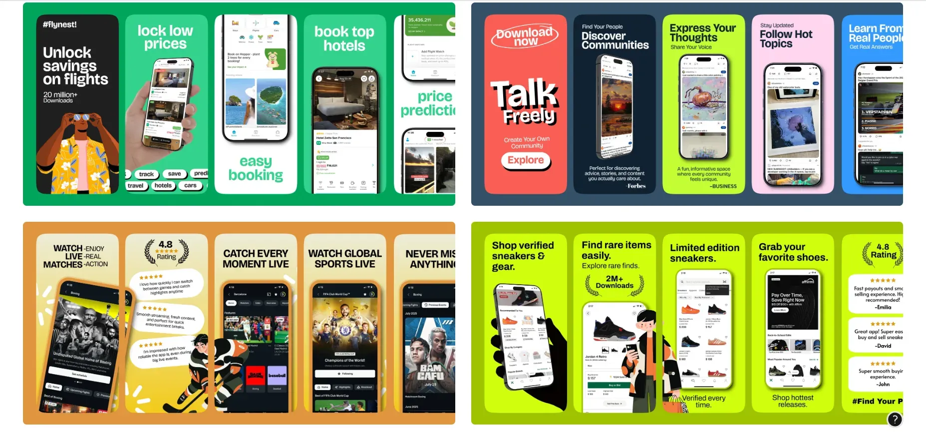Select A Template On AppLaunchpad For App Store Screenshots