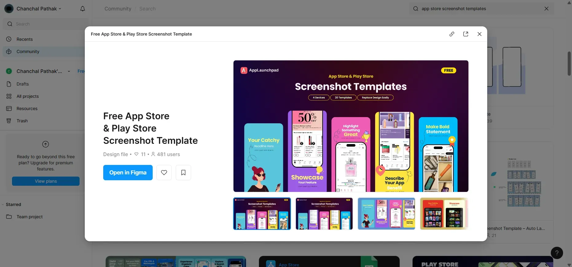 Search For App Store Screenshots Template In Figma