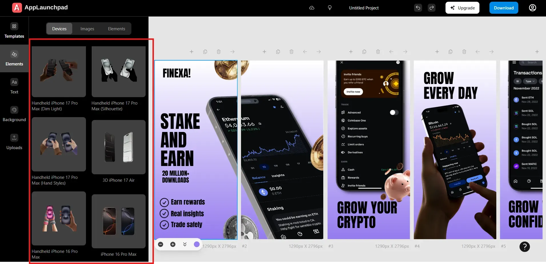 Stylish devices on AppLaunchpad
