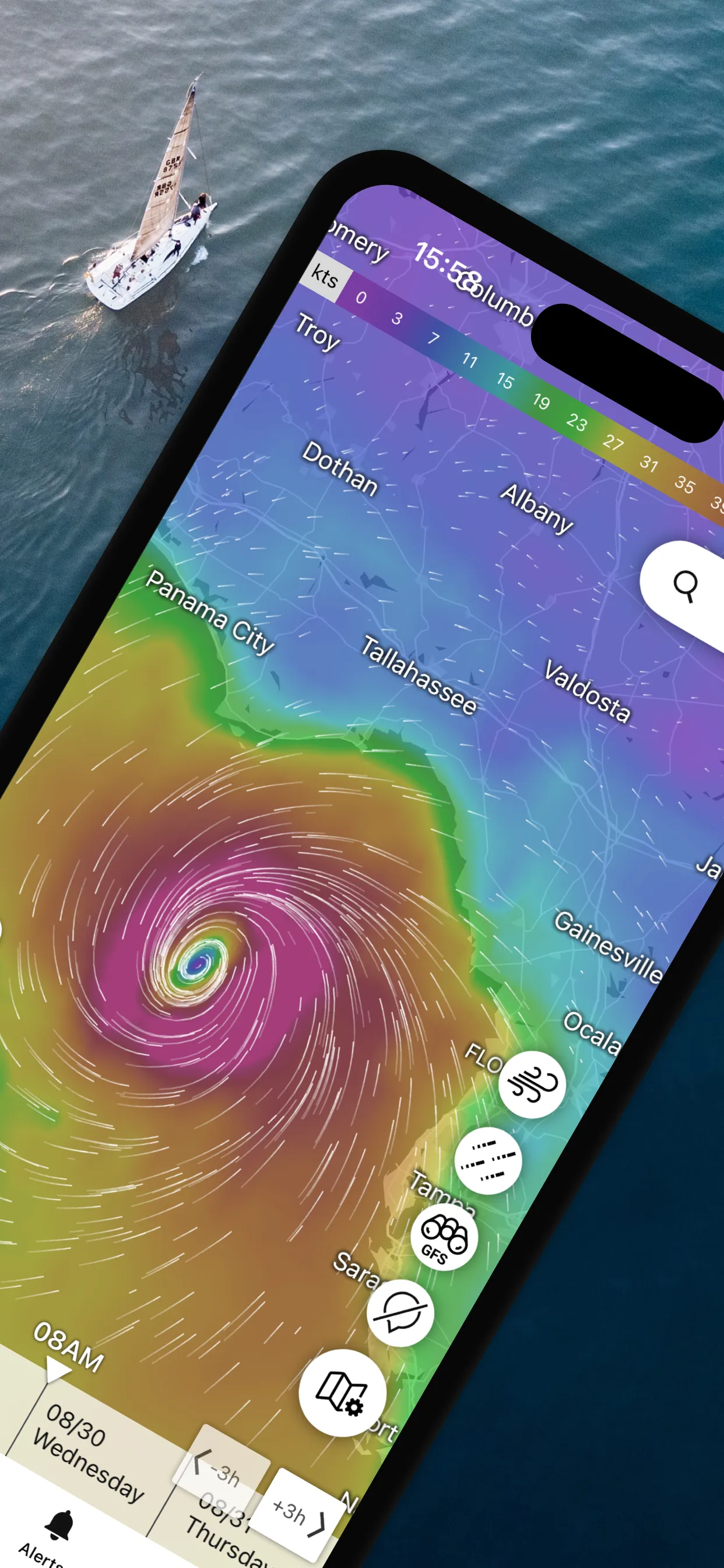 Windfinder: Wind & Weather map iphone screenshot 2
