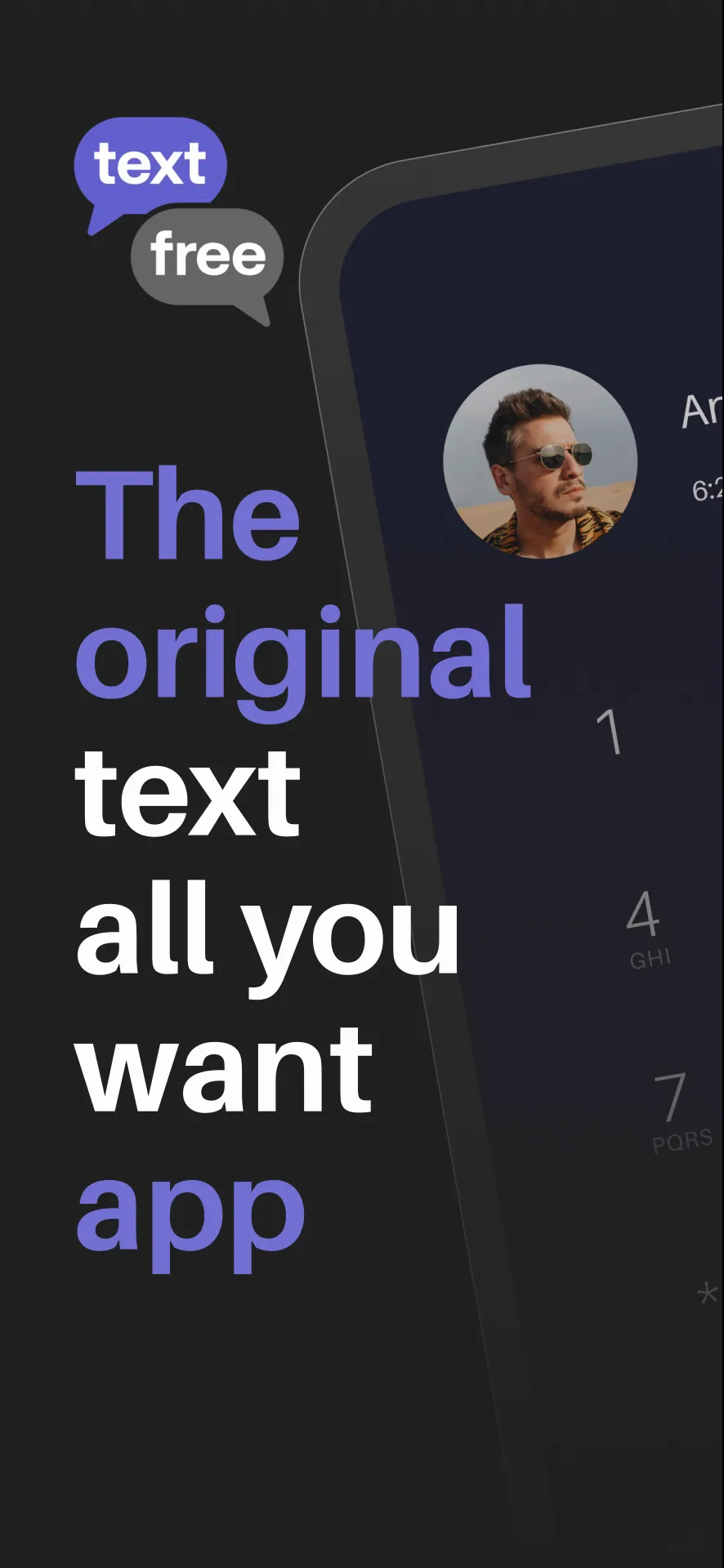Text Free: Second Call Number iphone screenshot 1