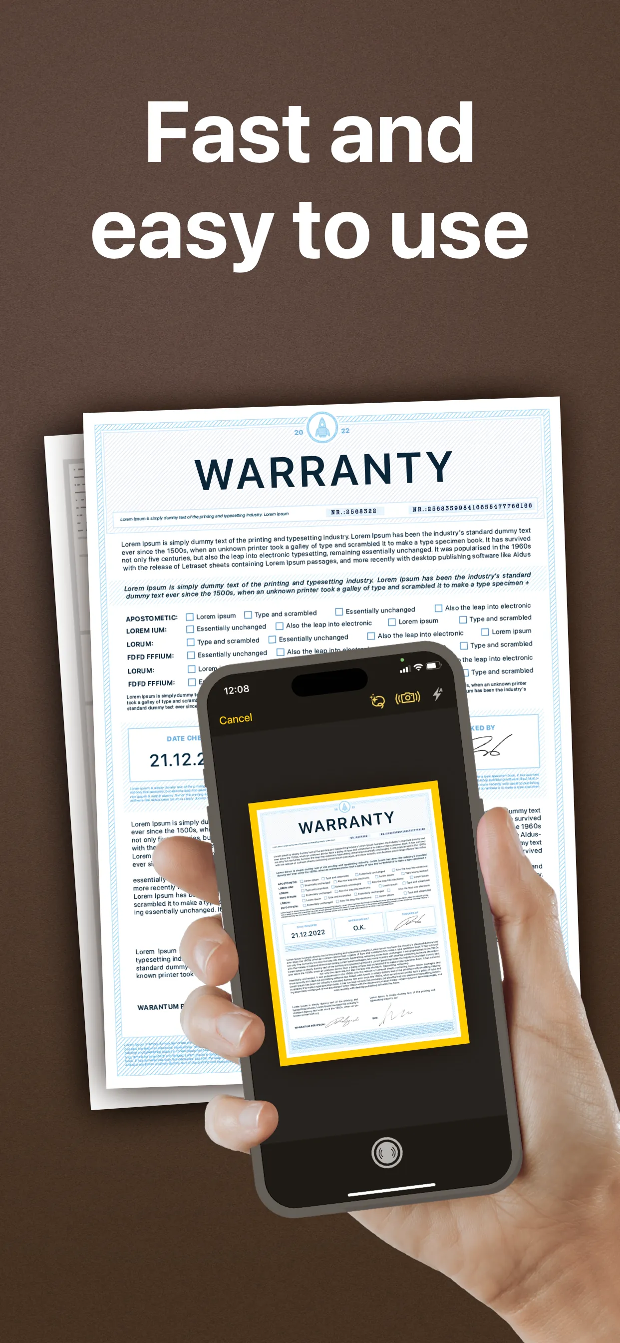 My Scans, best PDF Scanner App iphone screenshot 1