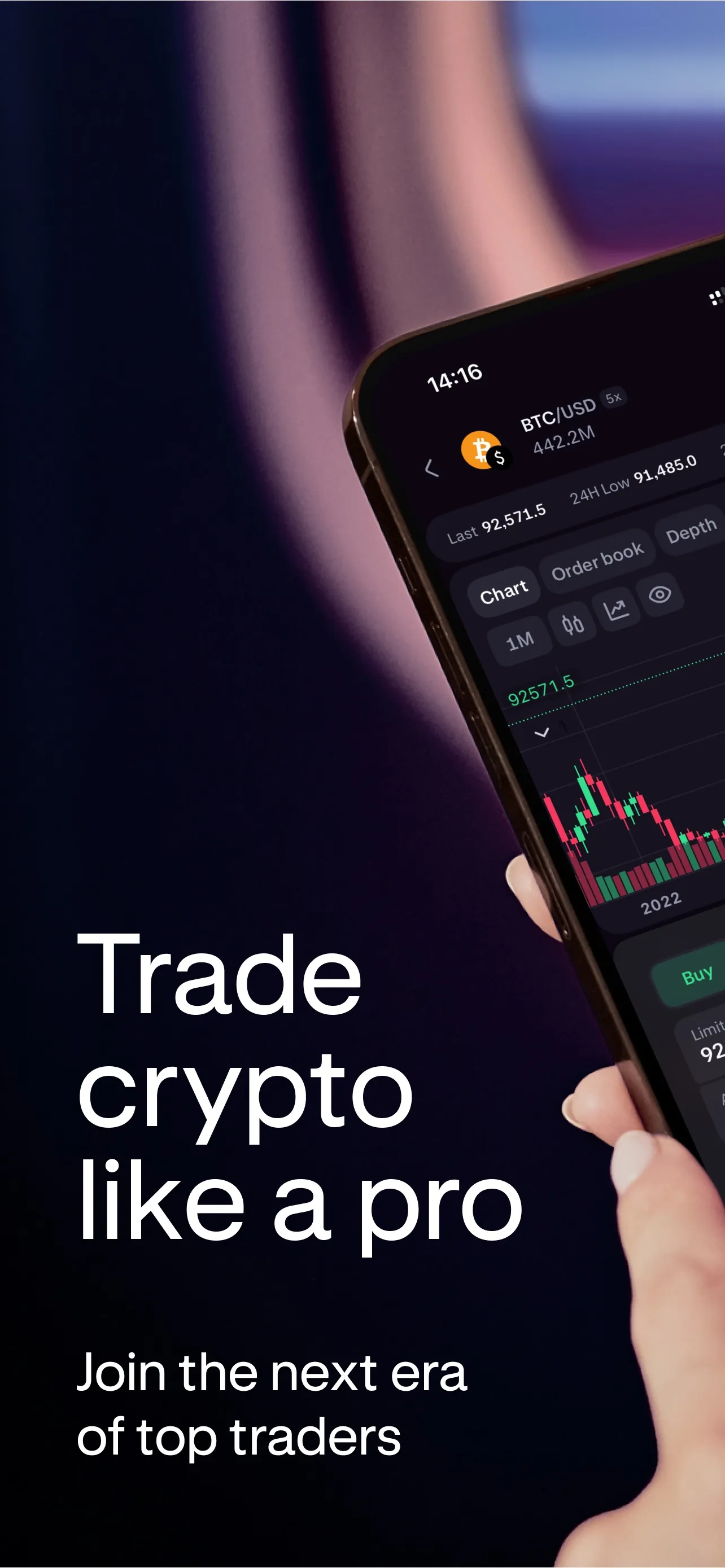 Kraken Pro: Buy & Trade Crypto iphone screenshot 1