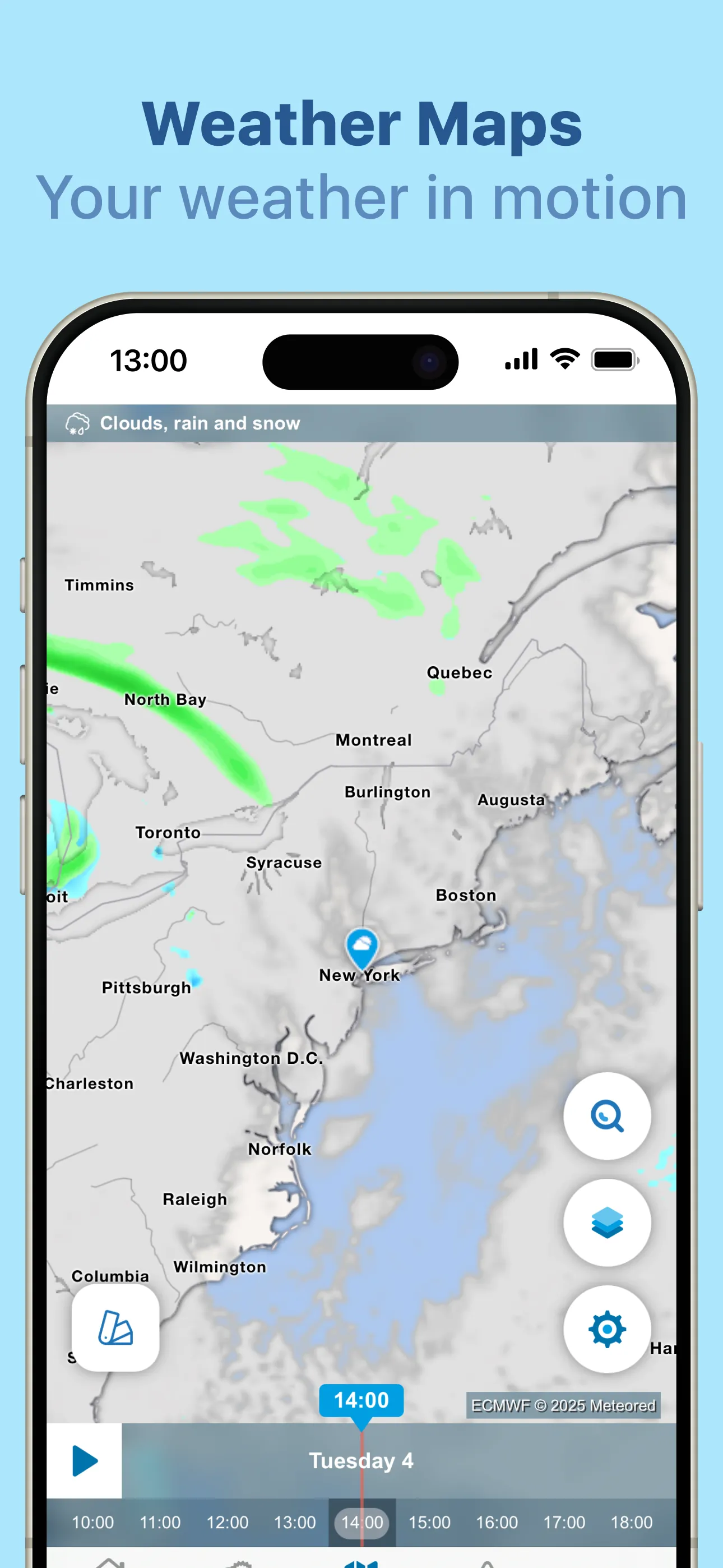 Meteored - Weather Radar iphone screenshot 4