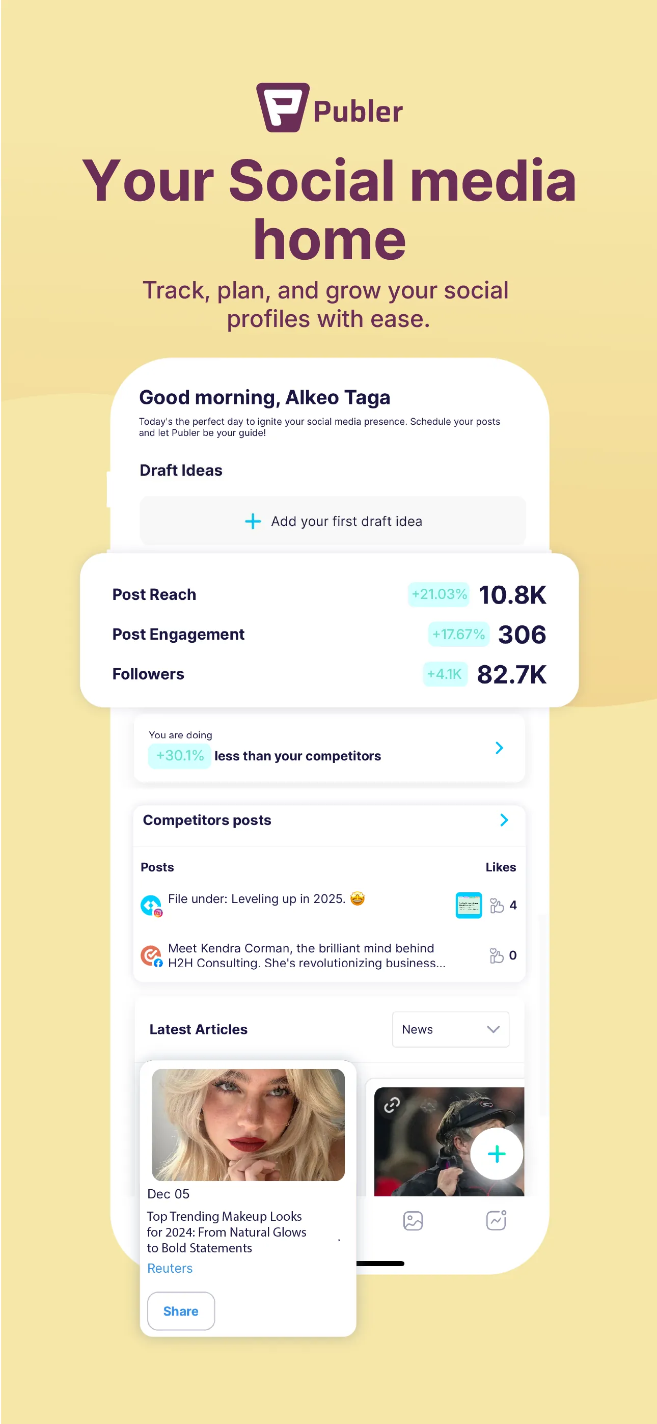 Publer: Social Media Tools iphone screenshot 2