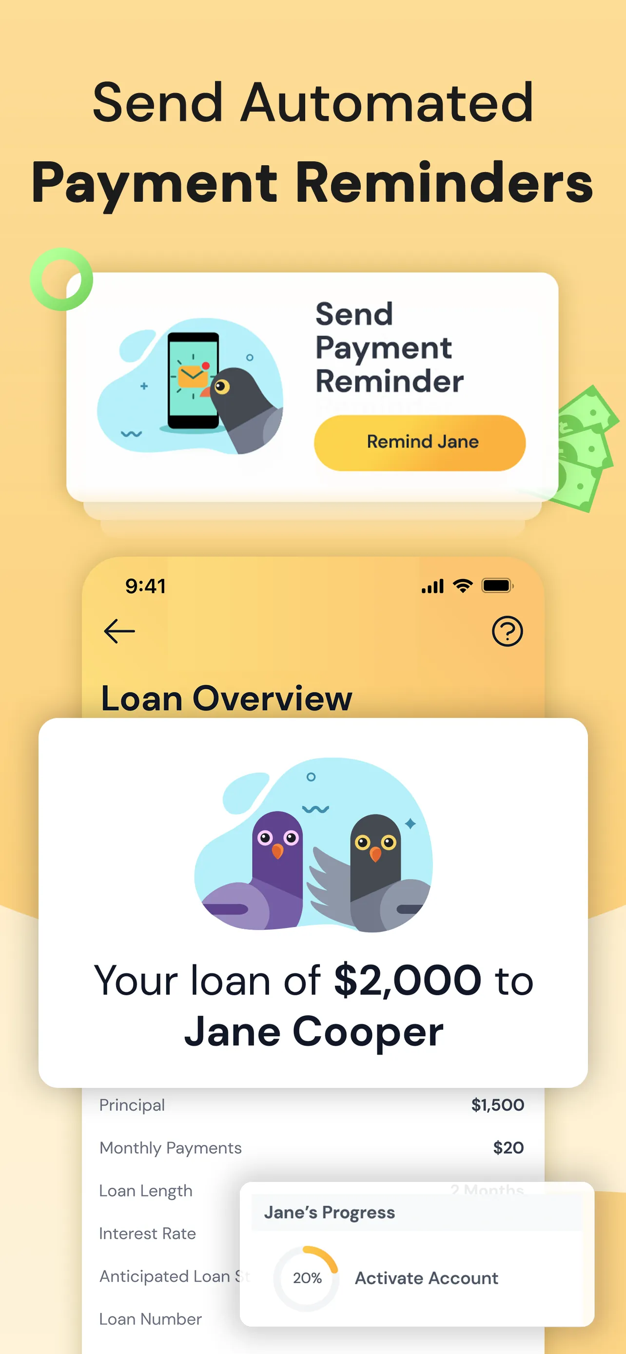 Pigeon: Lend and Borrow Money iphone screenshot 5
