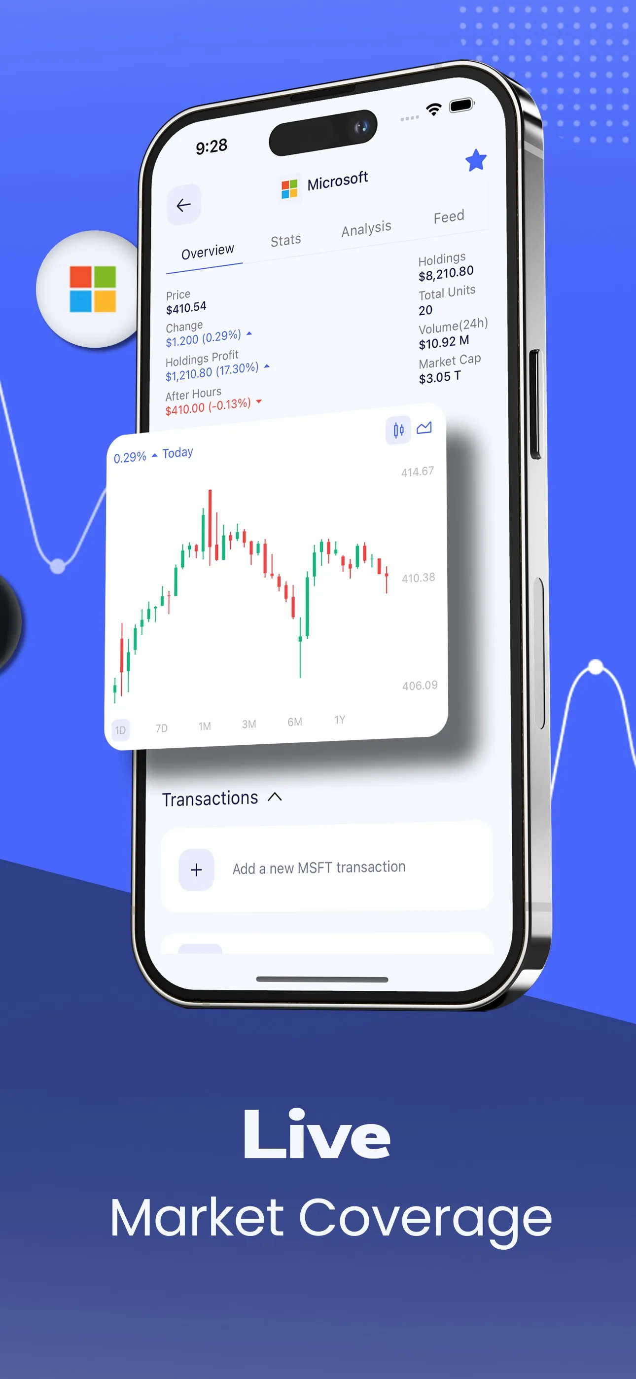 Portfolio X - Stock Tracker iphone screenshot 2