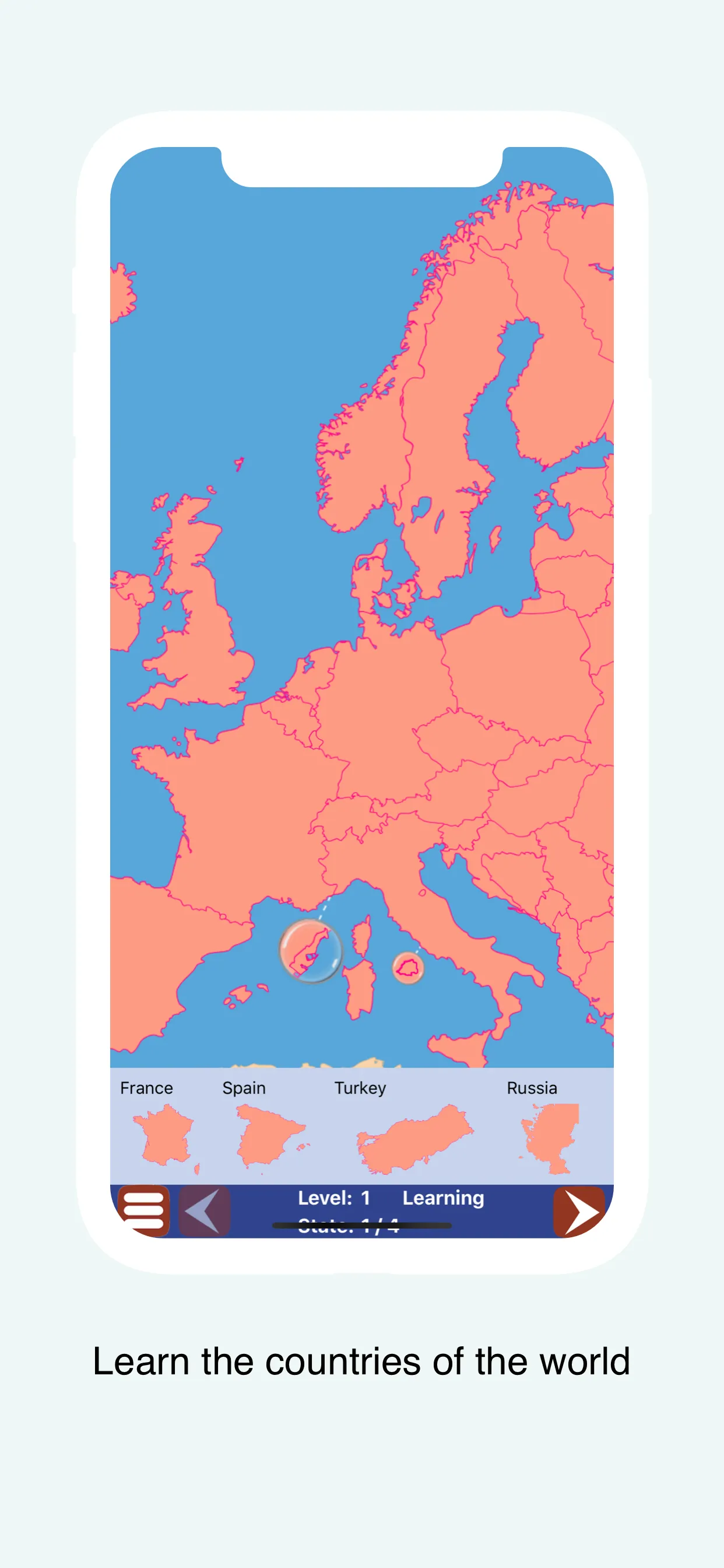 Geo Touch: Learn Geography iphone screenshot 3