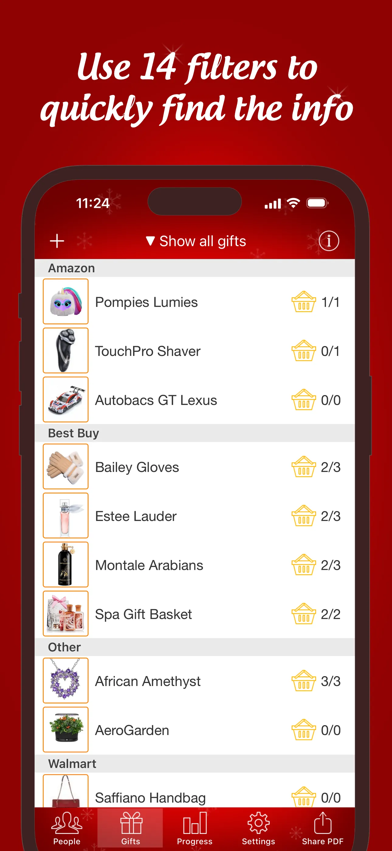 The Christmas Gift List Pro iphone screenshot 3