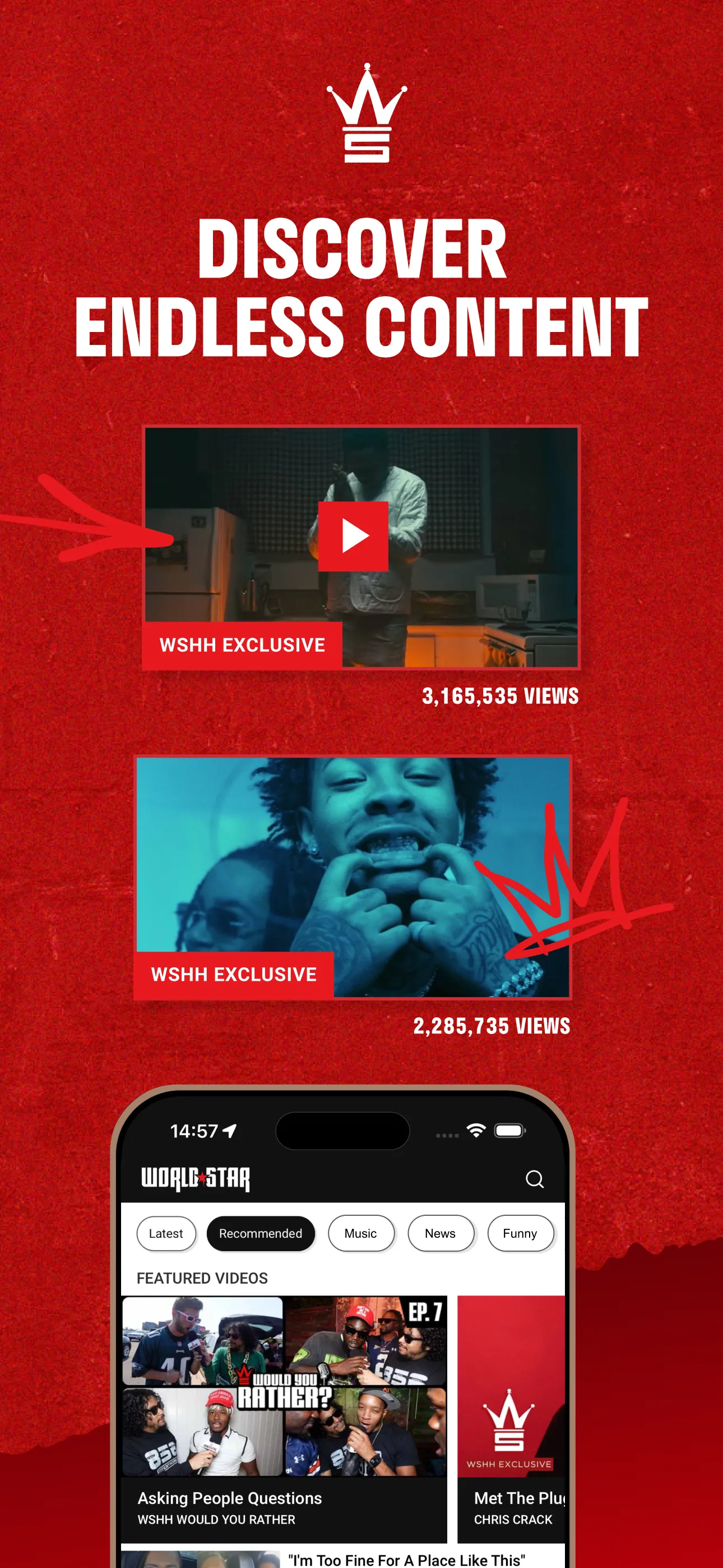 Worldstar HipHop Videos & News iphone screenshot 5