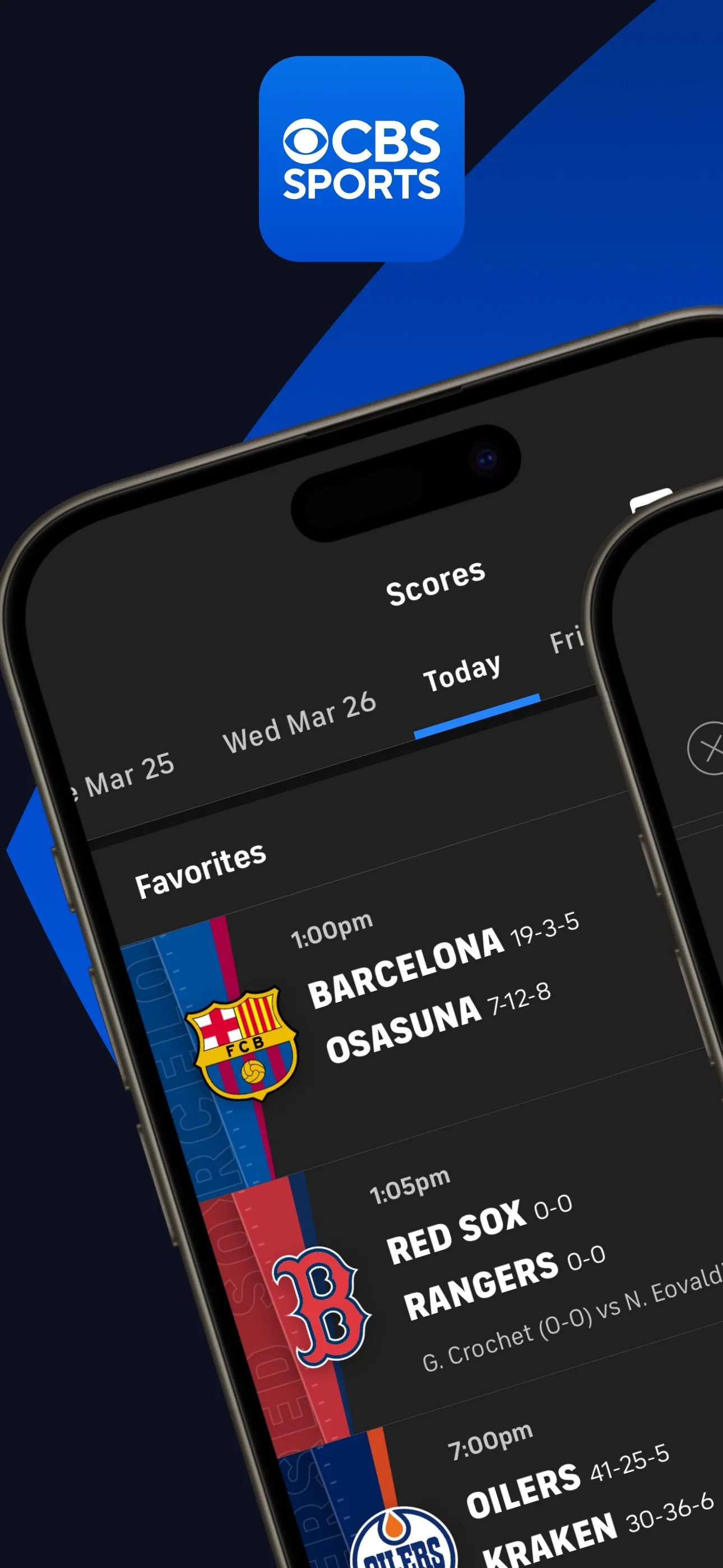 CBS Sports App: Scores & News iphone screenshot 1