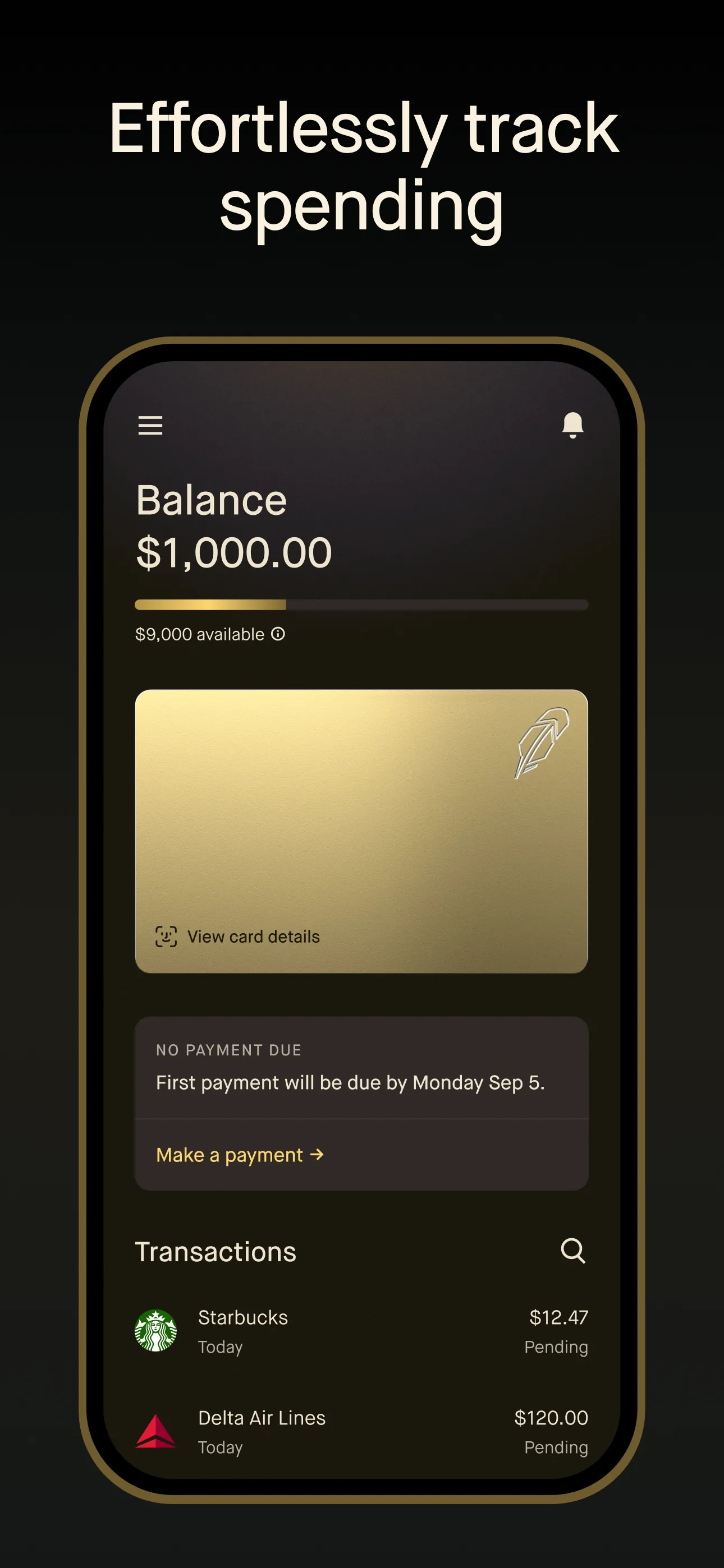 Robinhood Credit Card iphone screenshot 3