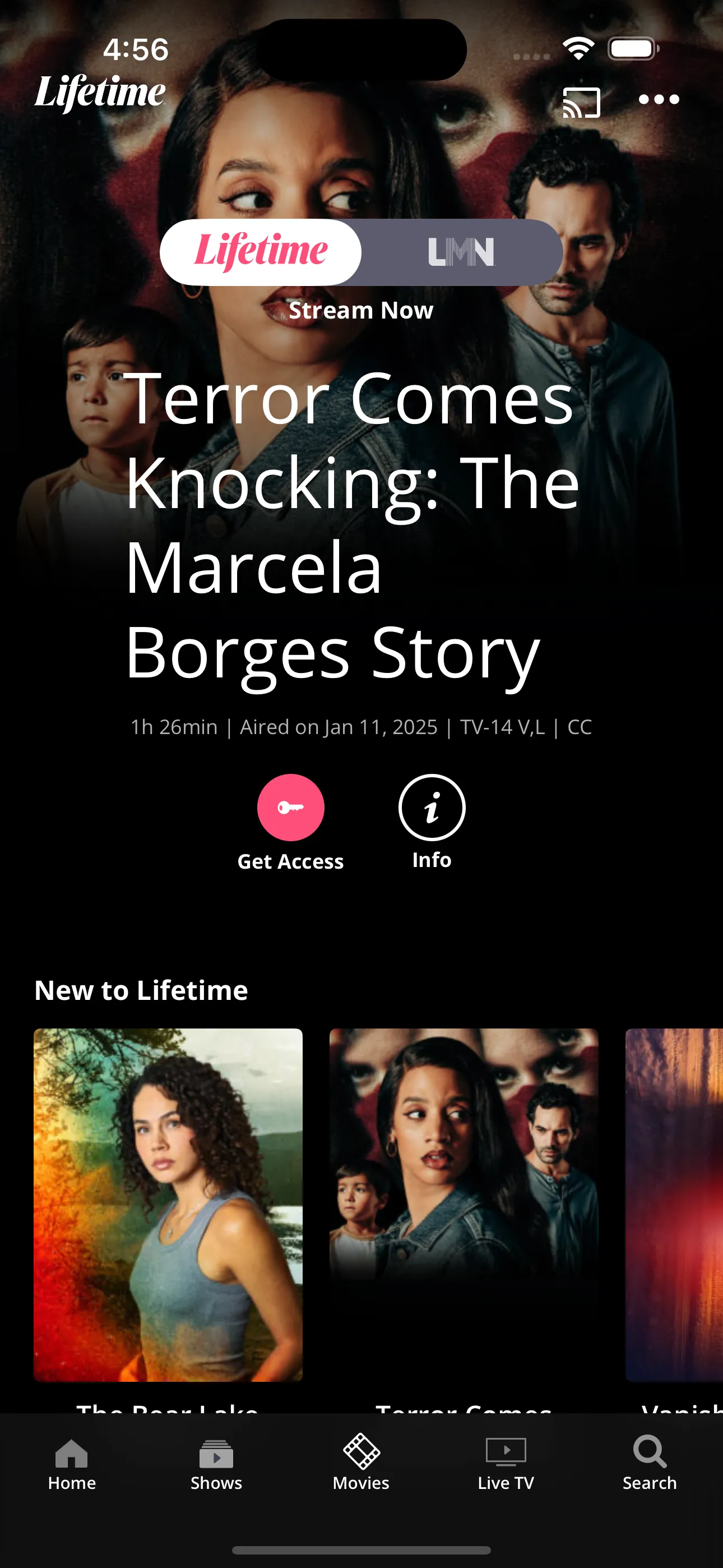 Lifetime: TV Shows & Movies iphone screenshot 1