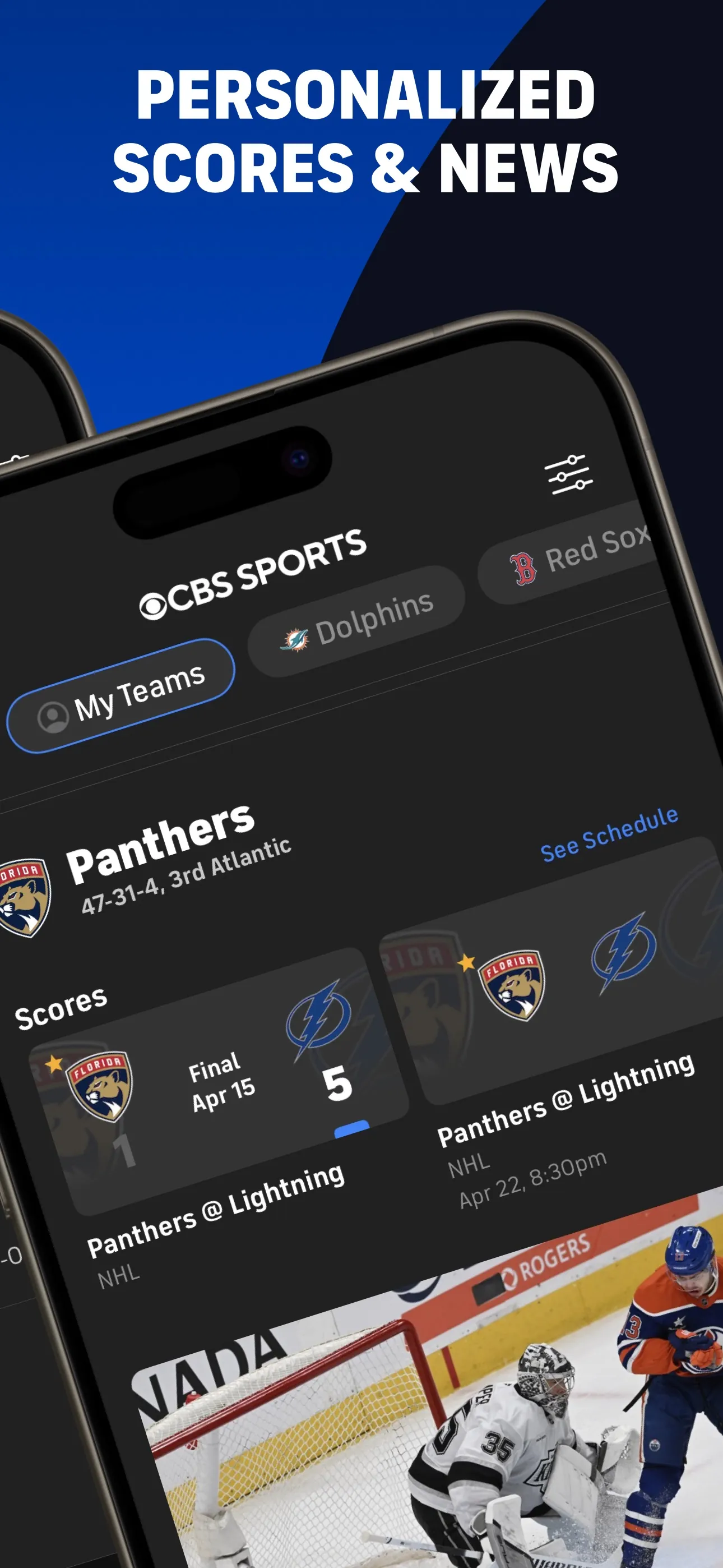 CBS Sports App: Scores & News iphone screenshot 2
