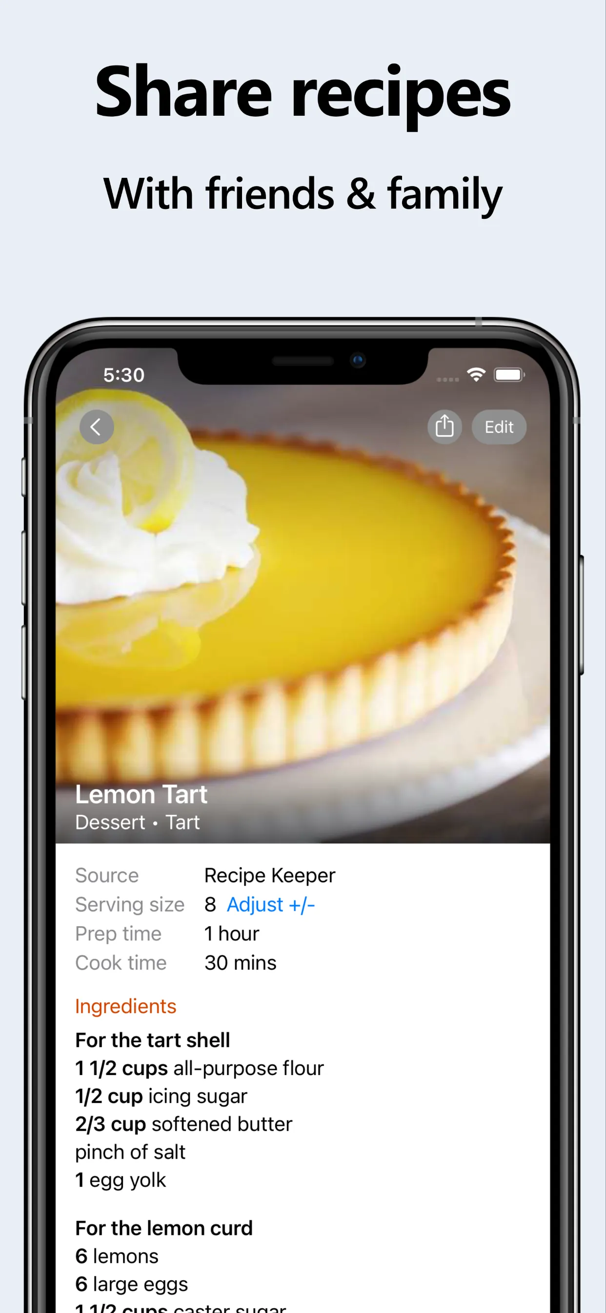 Recipe Keeper iphone screenshot 4