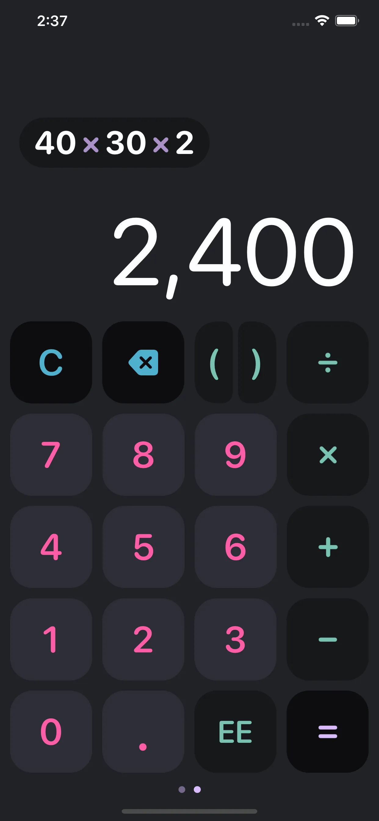 Haseba - Simple Calculator iphone screenshot 2