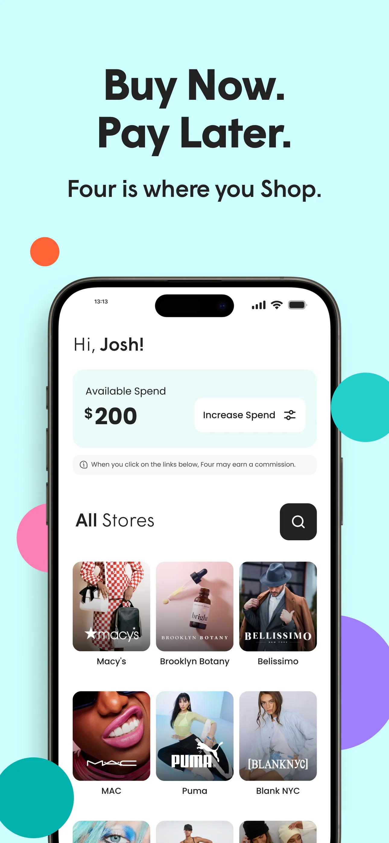 Four | Buy Now, Pay Later iphone screenshot 1