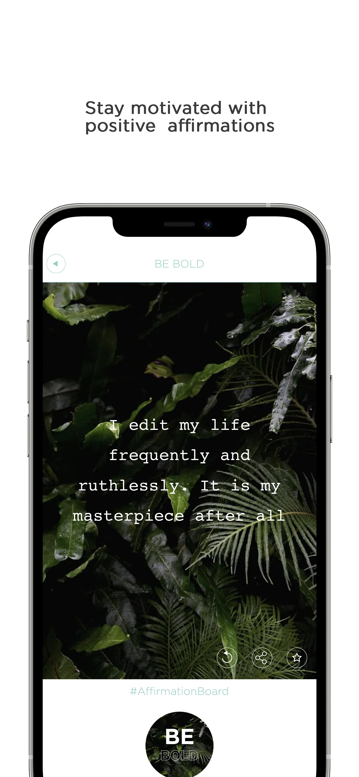 BE BOLD - Daily Affirmations iphone screenshot 3