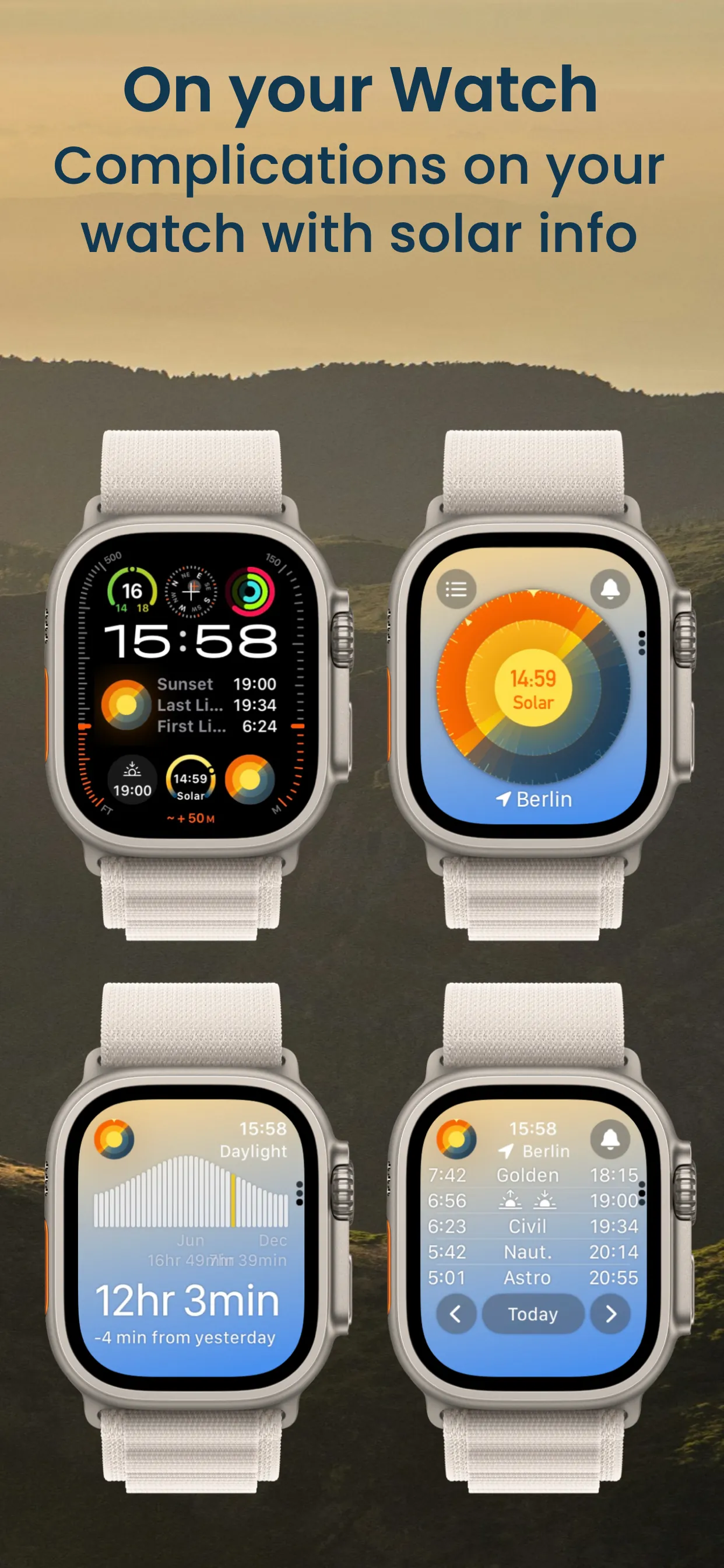 Sunrise Sunset Time SolarWatch iphone screenshot 7