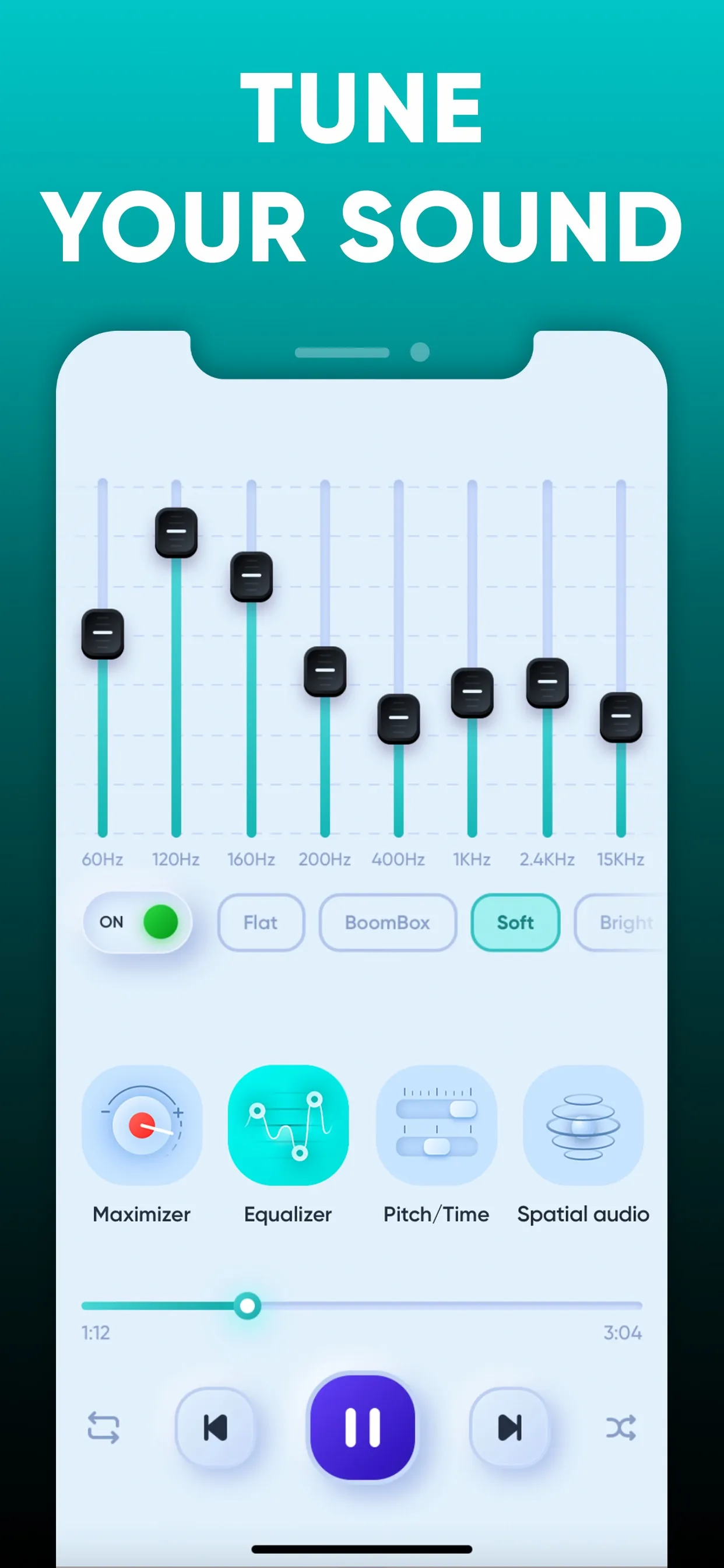 Equalizer - Volume Booster EQ iphone screenshot 1
