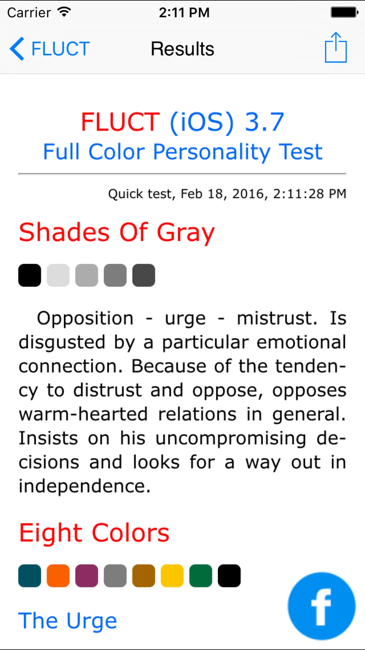FLUCT - Full Color Personality Test iphone screenshot 5