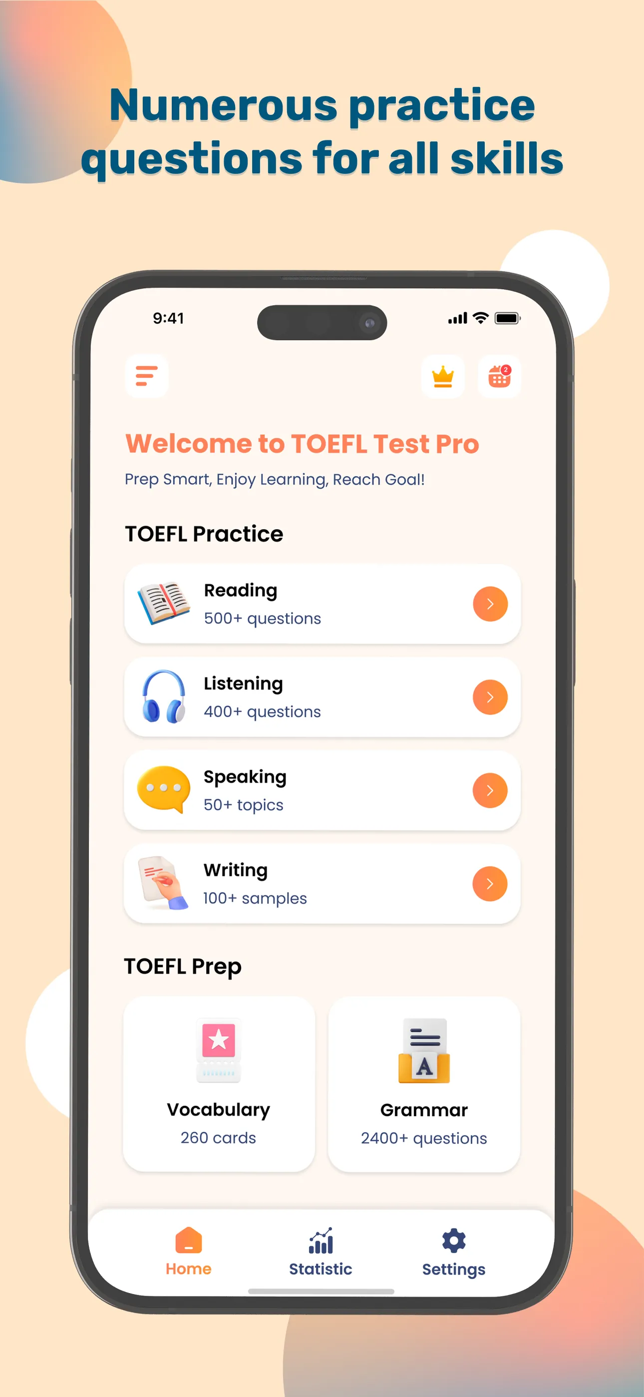 Practice for TOEFL® Test Pro iphone screenshot 2