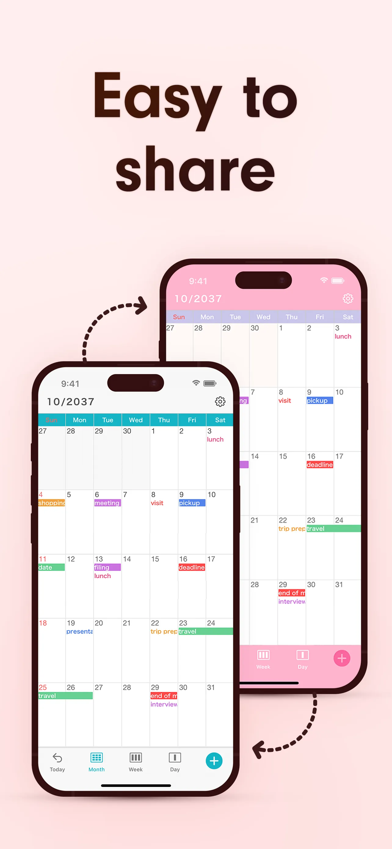 Simple Calendar: ToDo Planner iphone screenshot 2