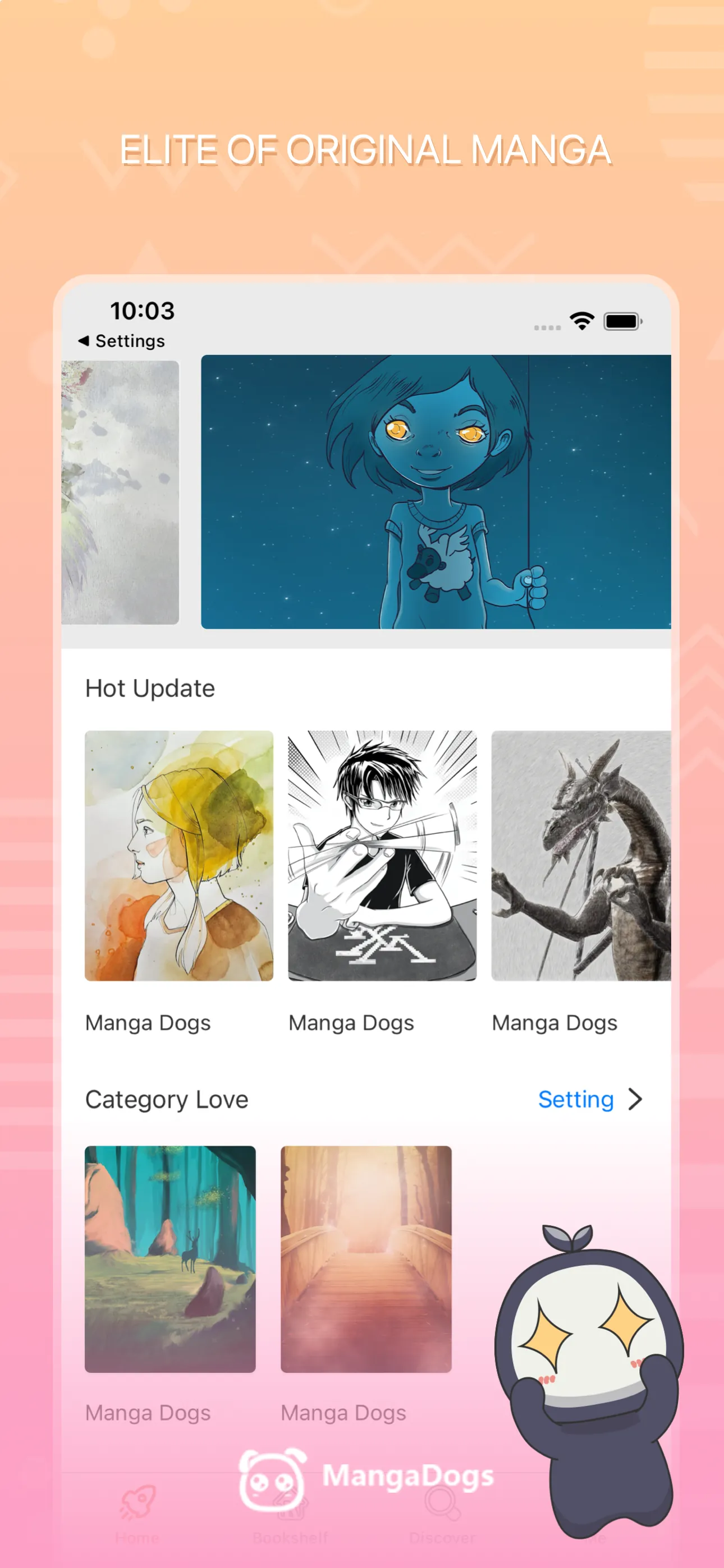 Manga Dogs - webtoon reader iphone screenshot 1