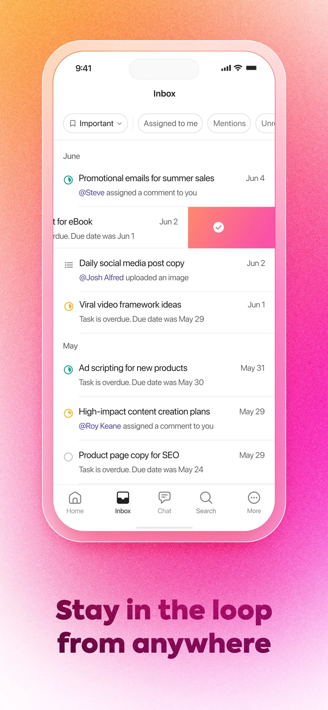 ClickUp - Manage Teams & Tasks iphone screenshot 3